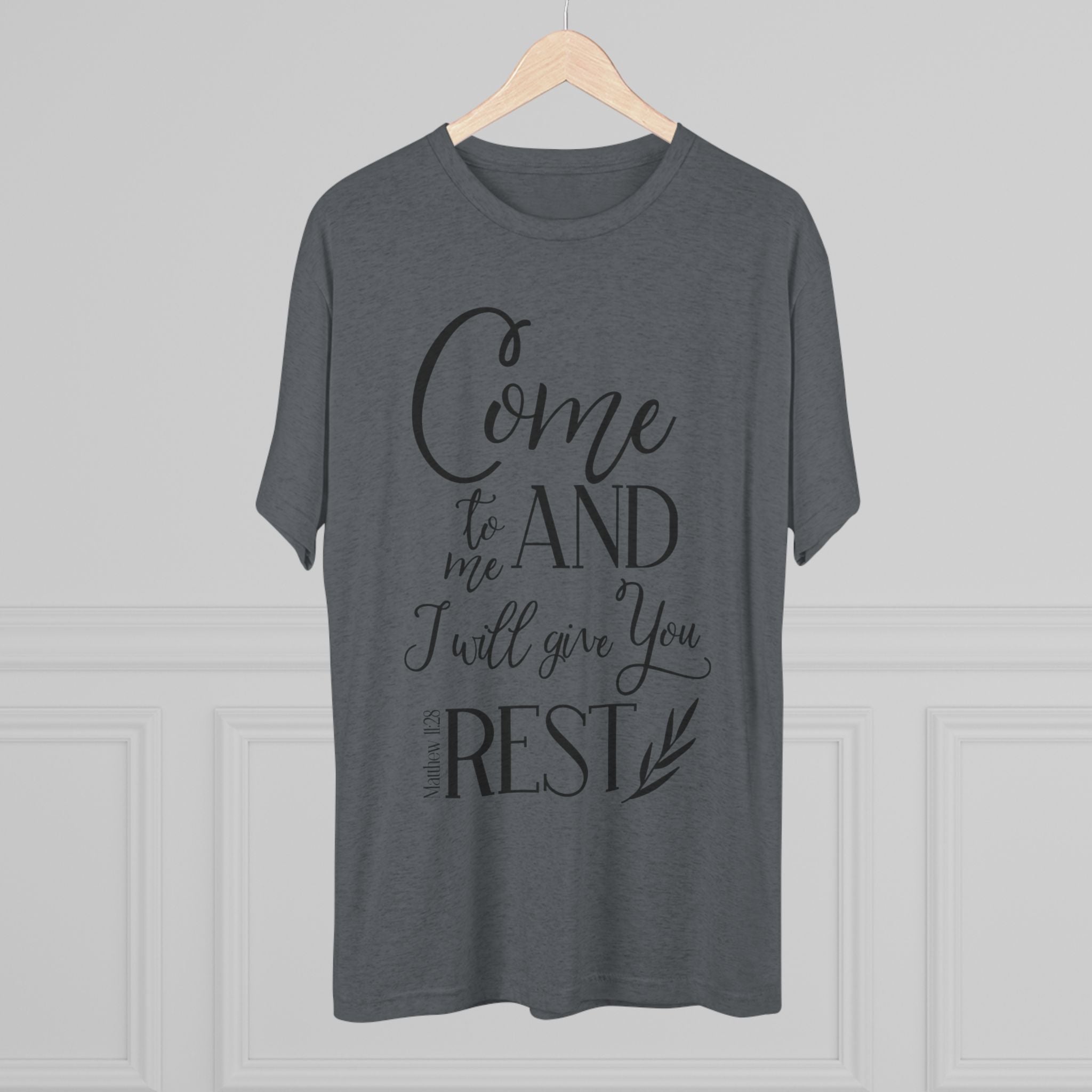 Crew Tee - 'Come to me and I will give you rest' T-Shirt