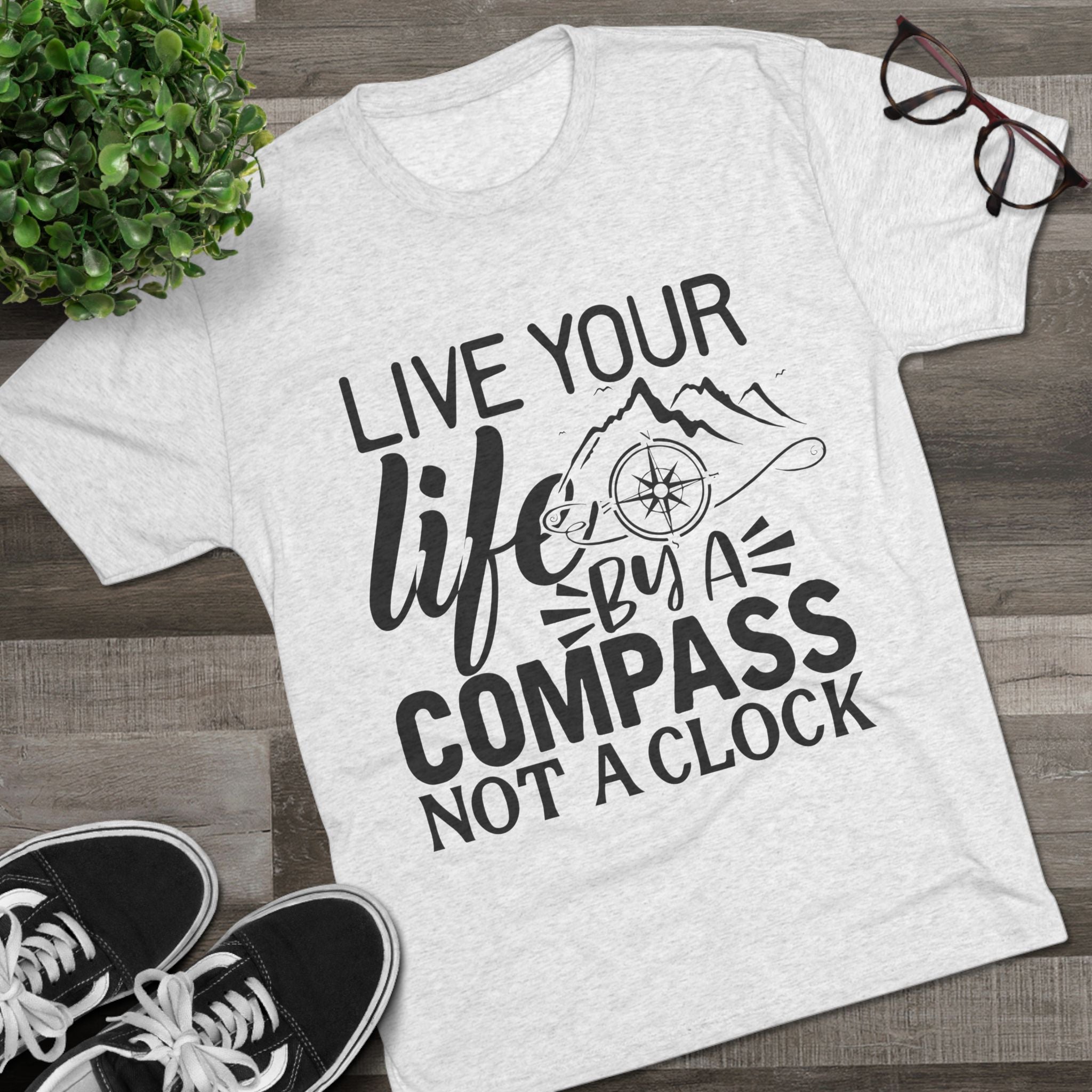 Adventures Await Tri-Blend Tee | Wanderlust Shirt, Travel Gift, Nature Lover Tee, Outdoor Adventure Shirt, Inspirational T-Shirt