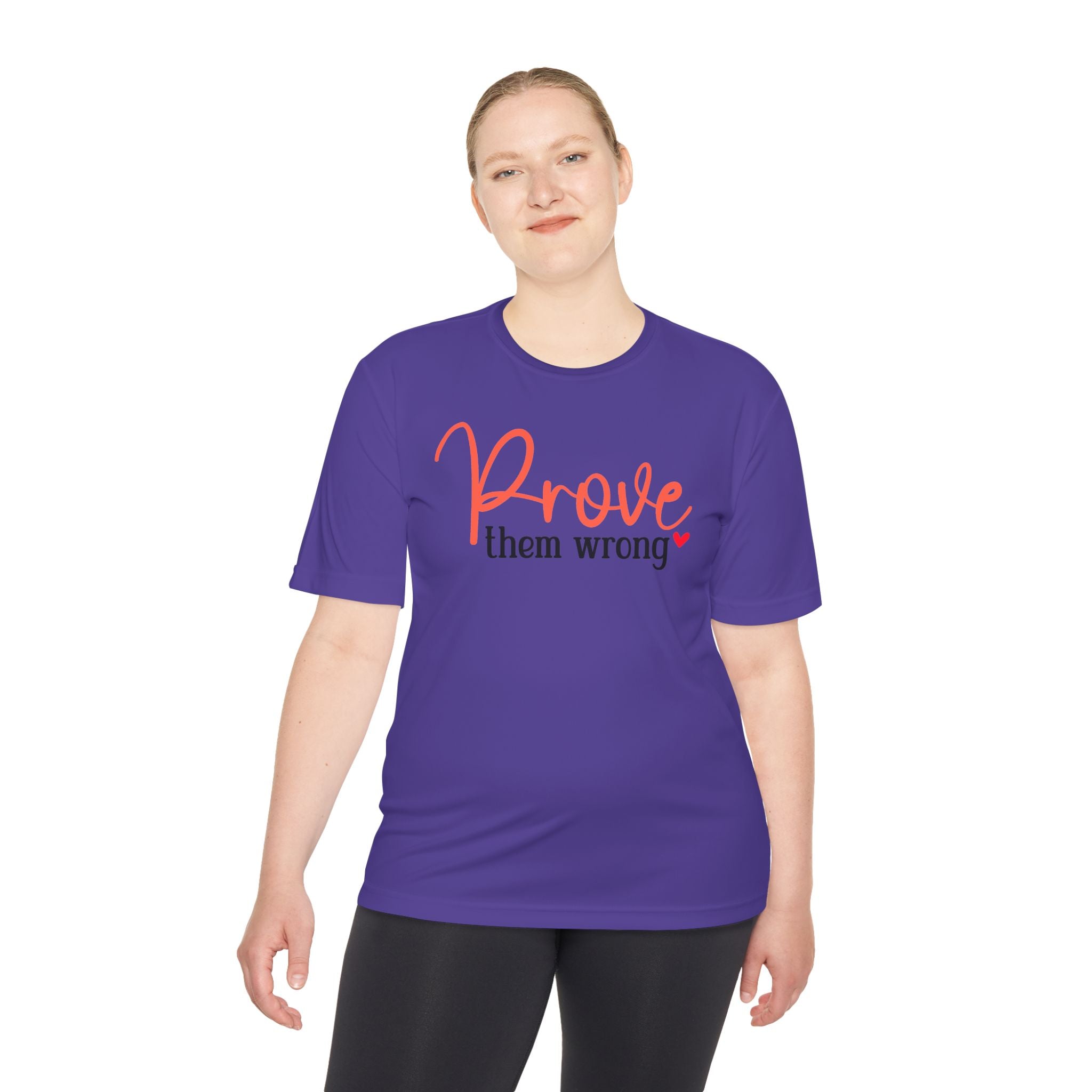 Moisture Wicking Tee - Prove them wrong, Inspirational Workout Shirt, Unisex Gym Top, Motivational Exercise T-Shirt, Fitness Apparel