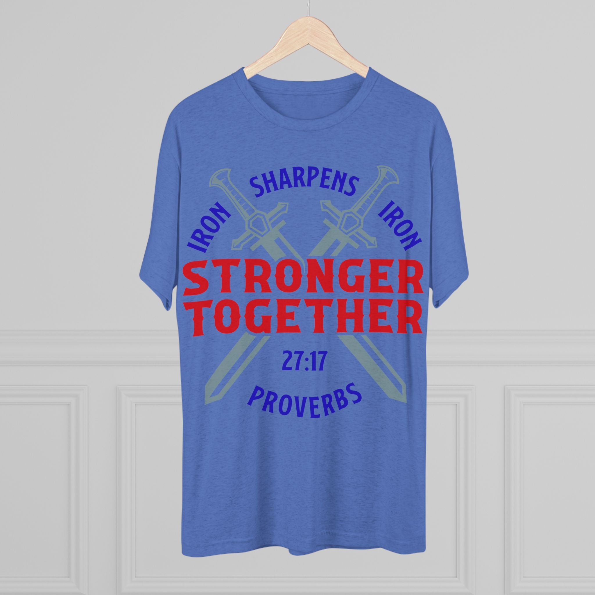 Unisex Tee - Iron Sharpens Iron Inspirational Quote Shirt