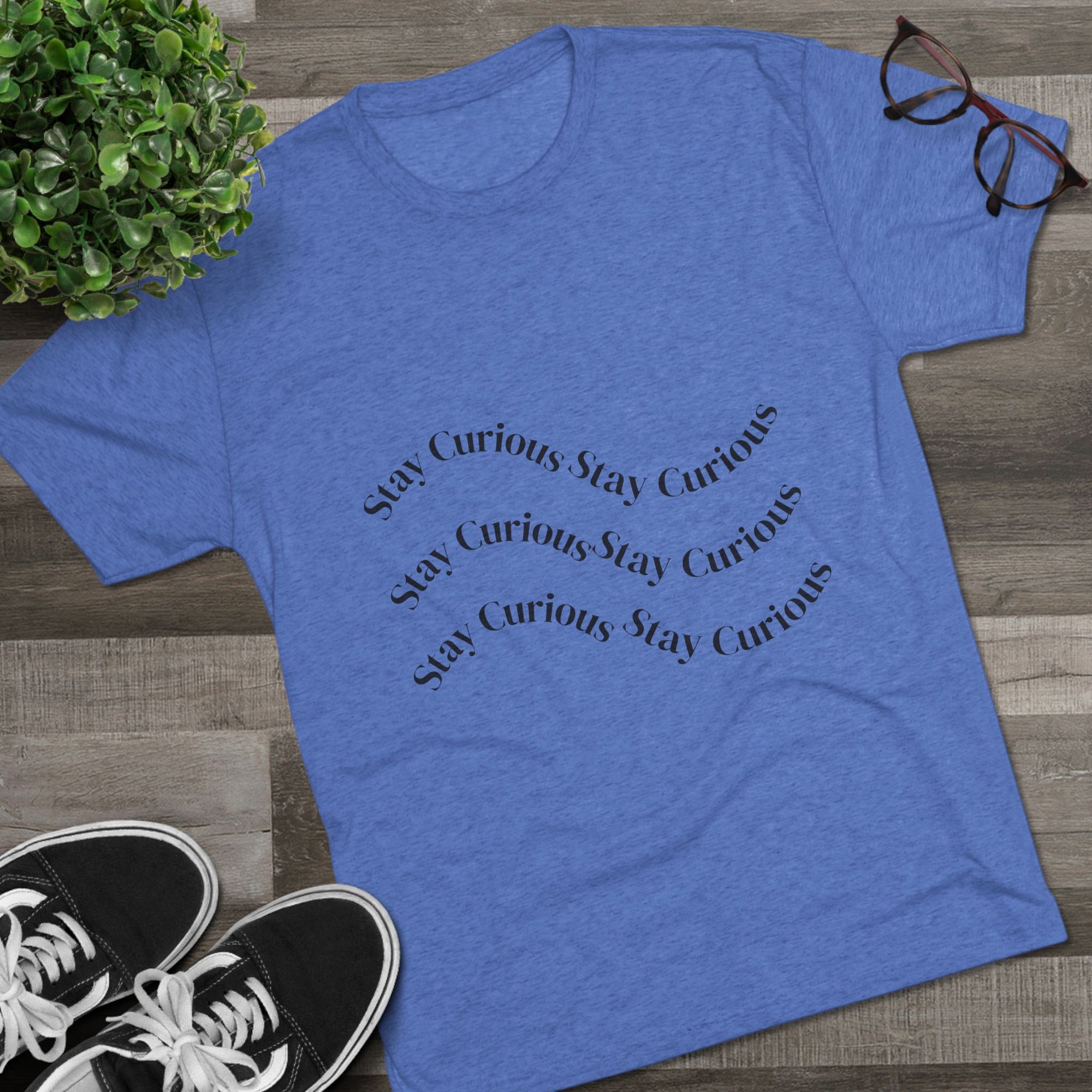Crew Tee Stay Curious Wave Shirt