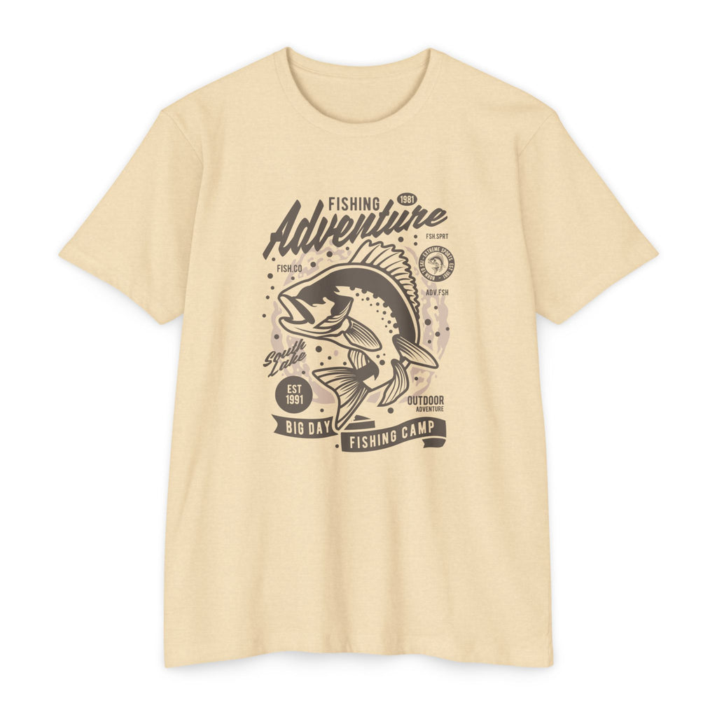Fishing Adventure T-Shirt | Retro Fishing Tee, Outdoor Enthusiast Shirt, Father's Day Gift, Camp Apparel, Fishing Camp Style