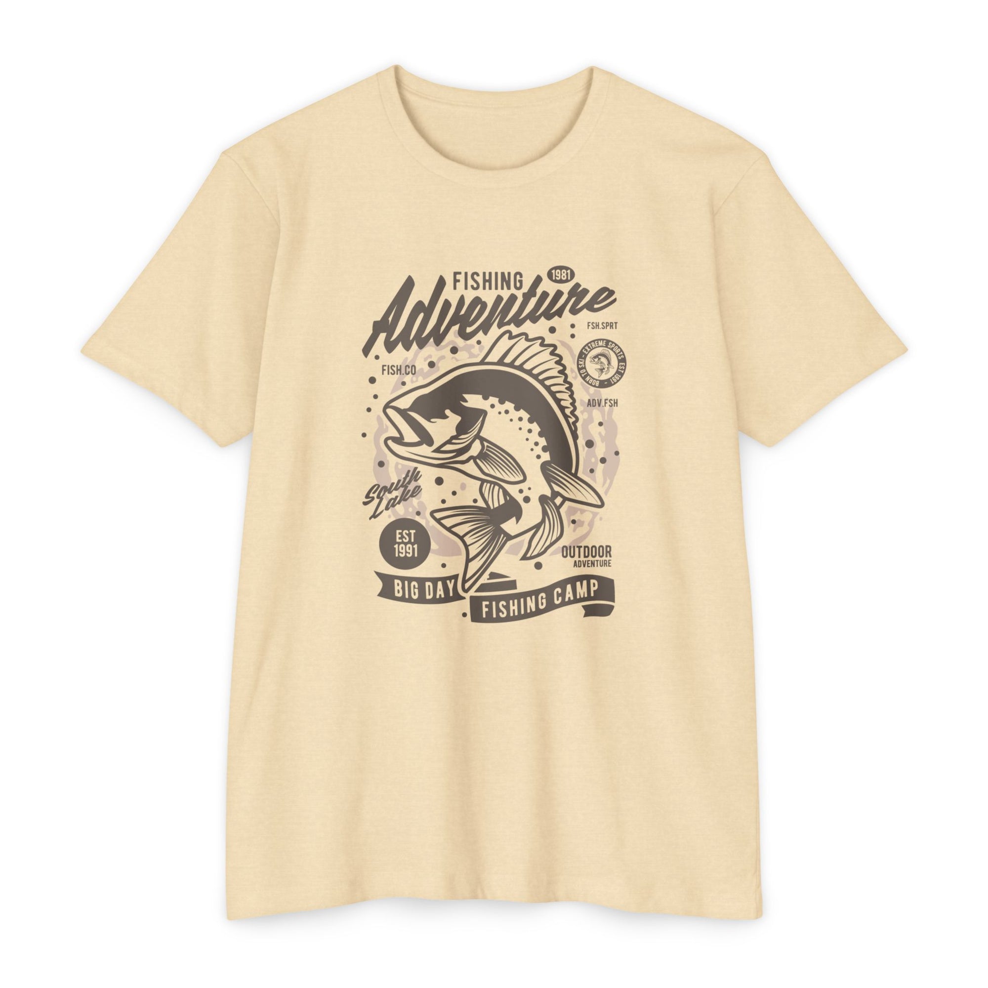 Fishing Adventure T-Shirt | Retro Fishing Tee, Outdoor Enthusiast Shirt, Father's Day Gift, Camp Apparel, Fishing Camp Style