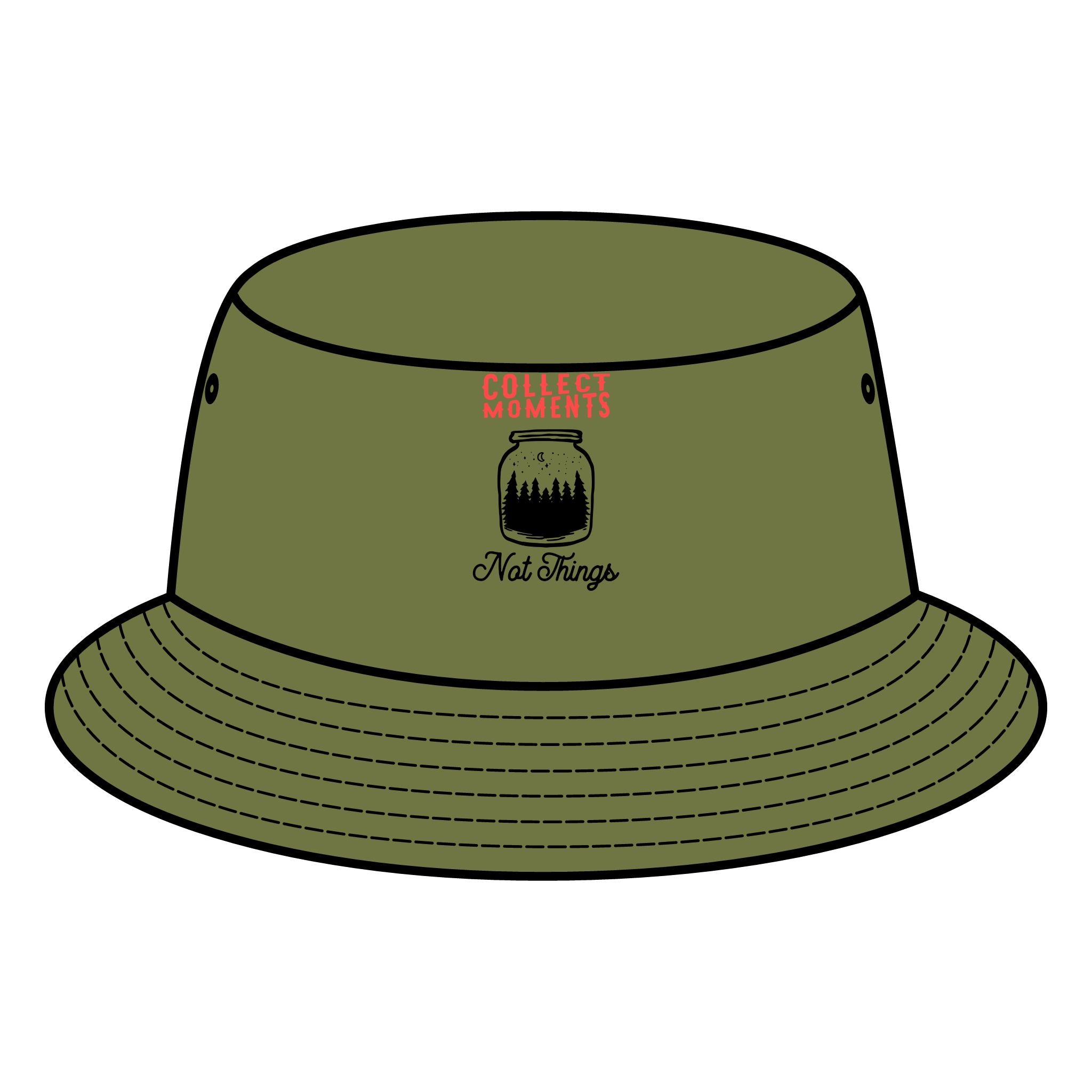 Bucket Hat - Collect Moments Not Things