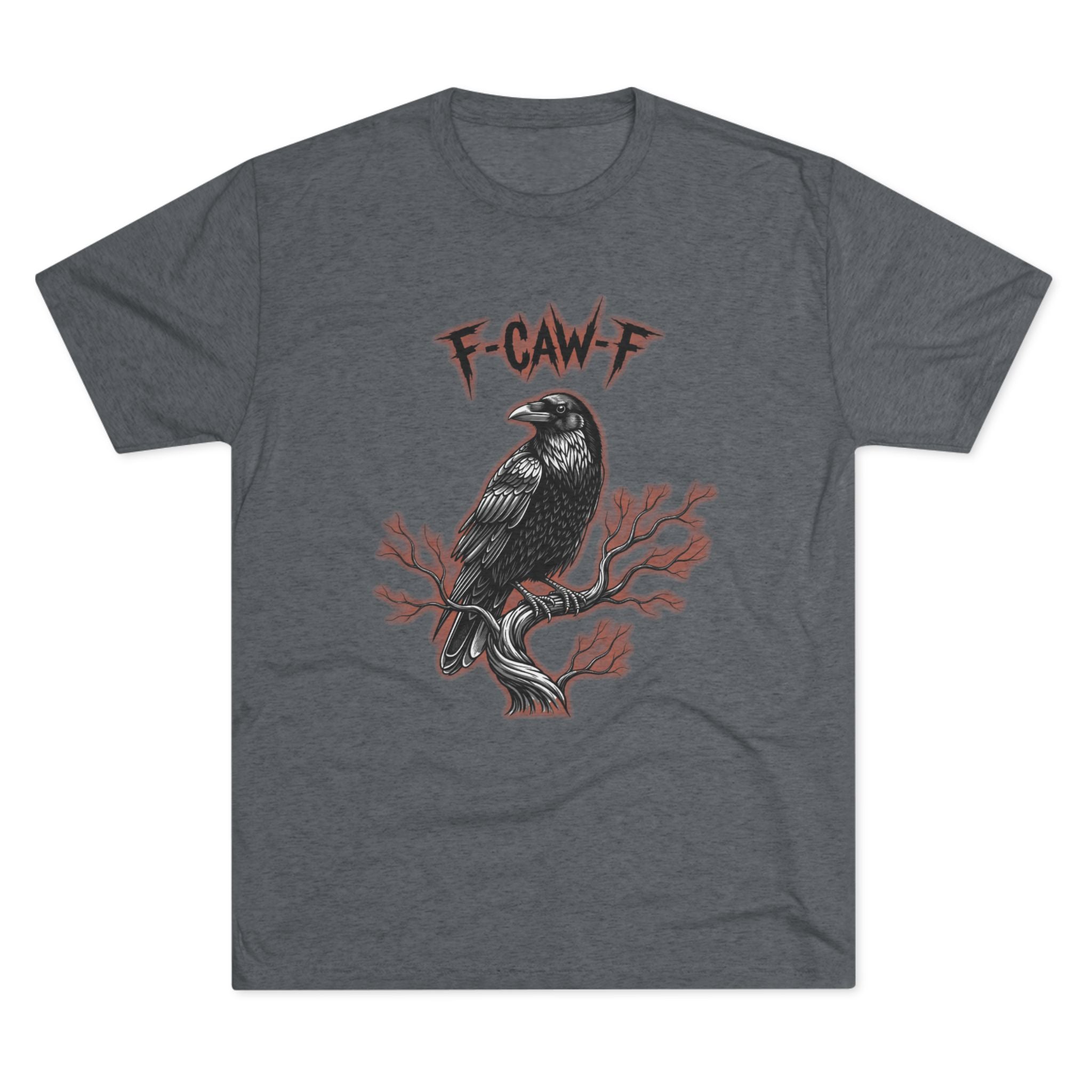 F-Caw-F Raven Unisex Crew Tee - Casual Vibe, Graphic Tee Gift, Halloween Apparel, Unisex T-Shirt, Streetwear Style