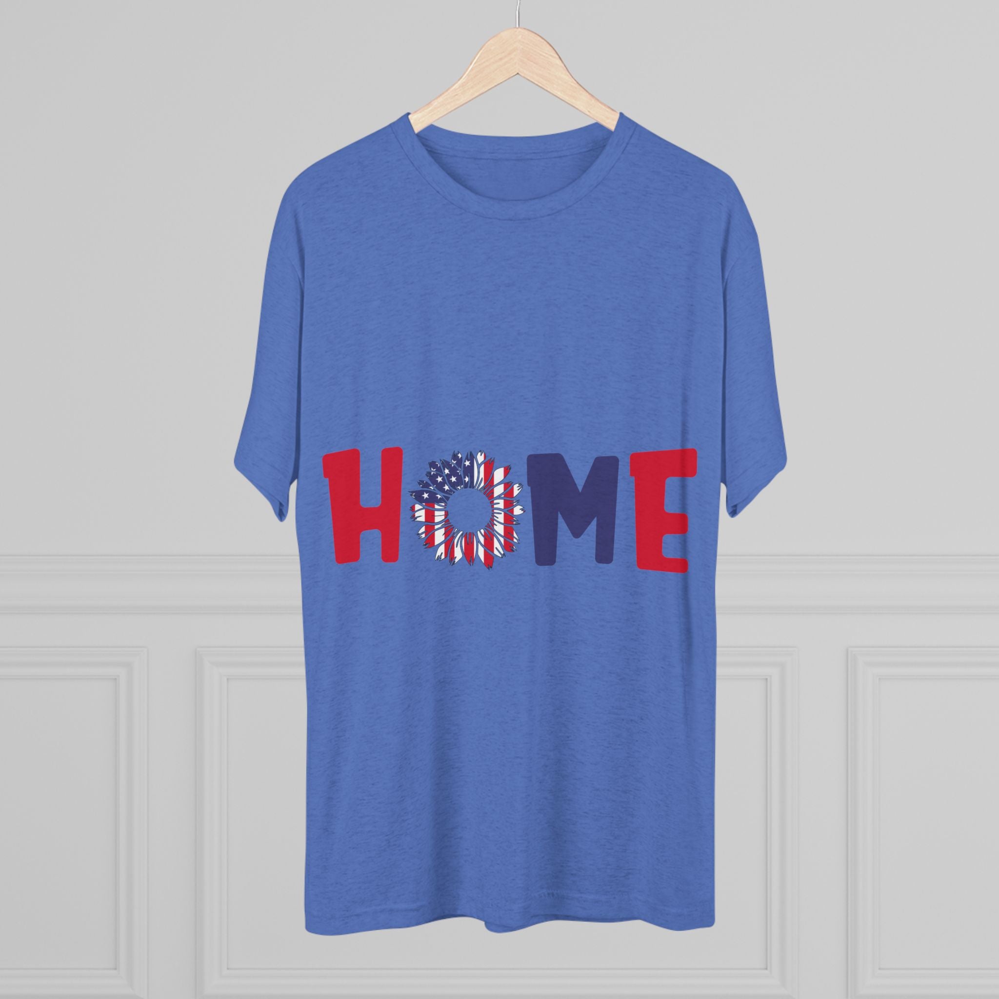 Graphic Tee Home in Red White and Blue Unisex Shirt