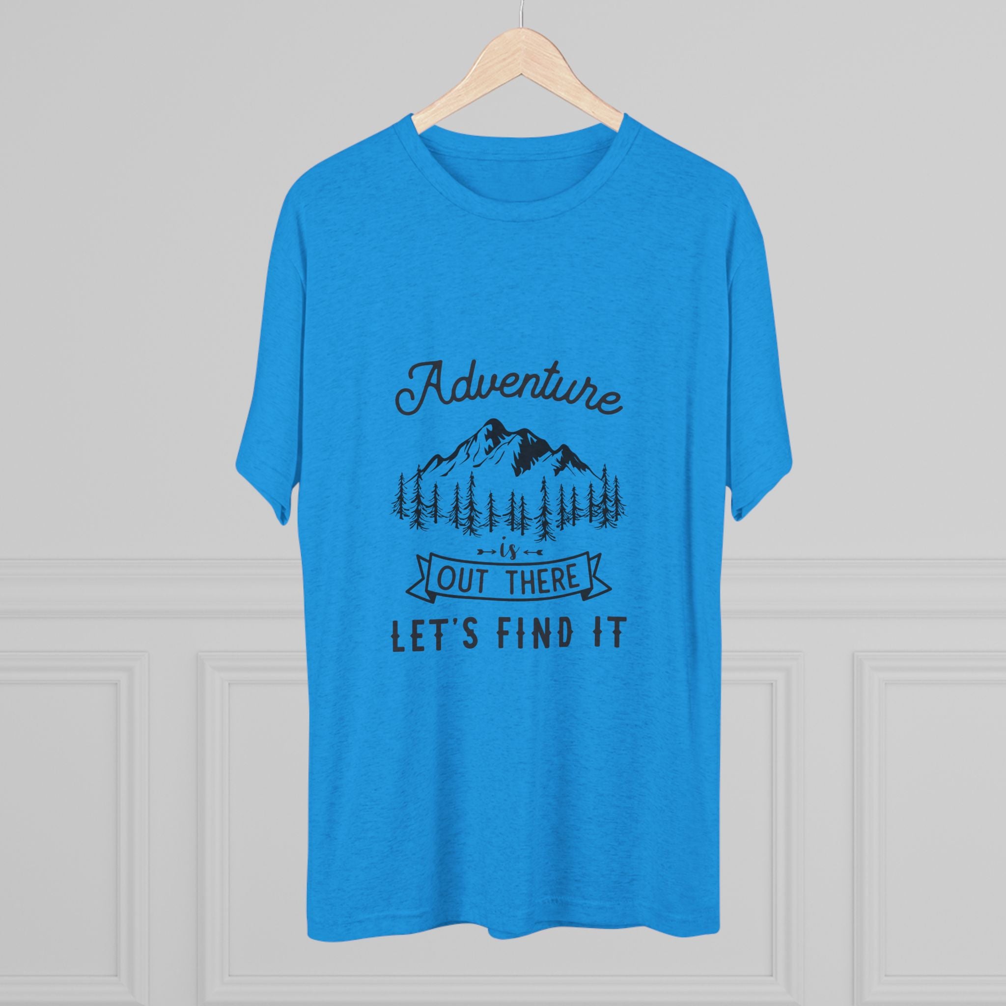 Camping Adventure Tri-Blend Tee - Out There Let's Find It