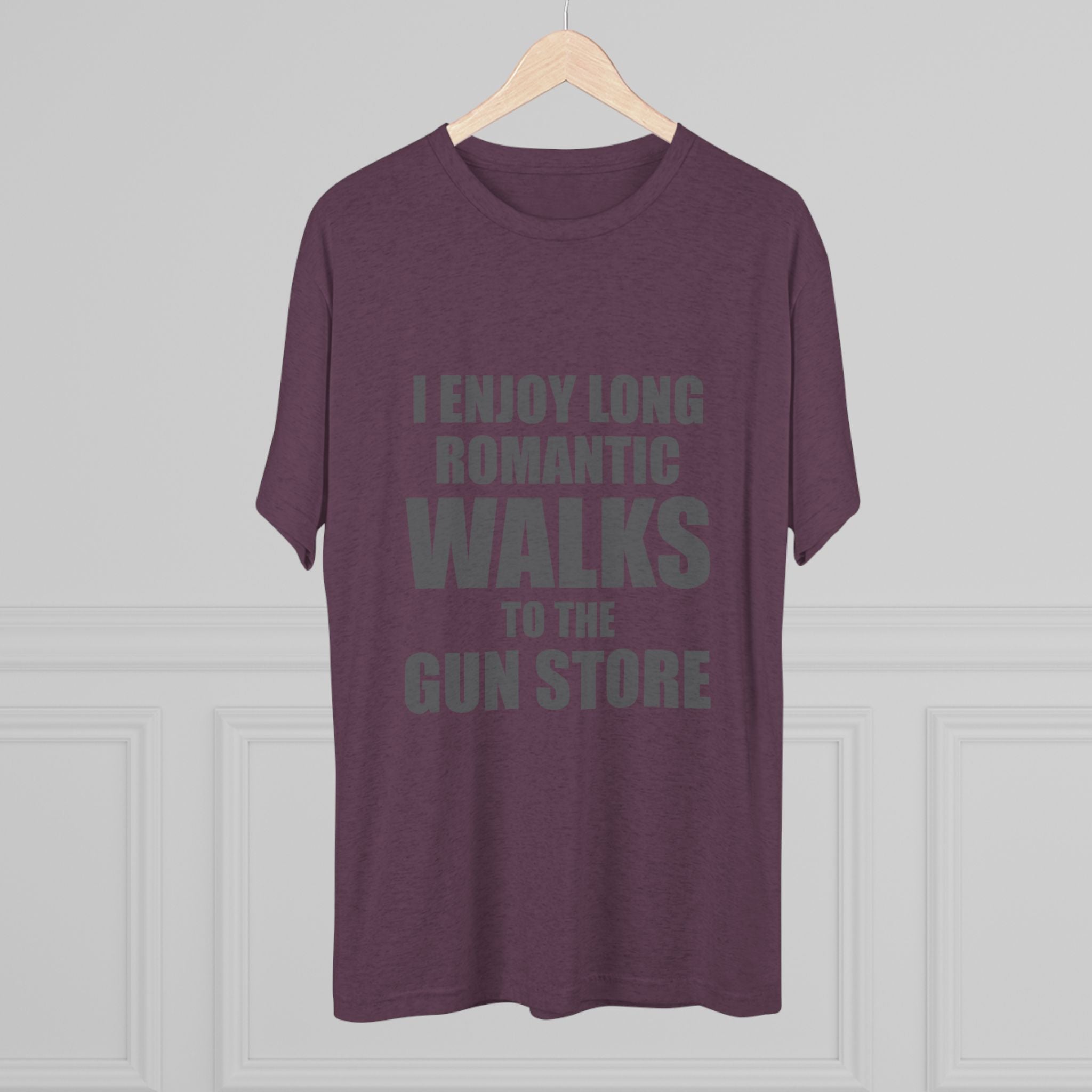 Gun Lover's Tri-Blend Tee - Romantic Walks Design