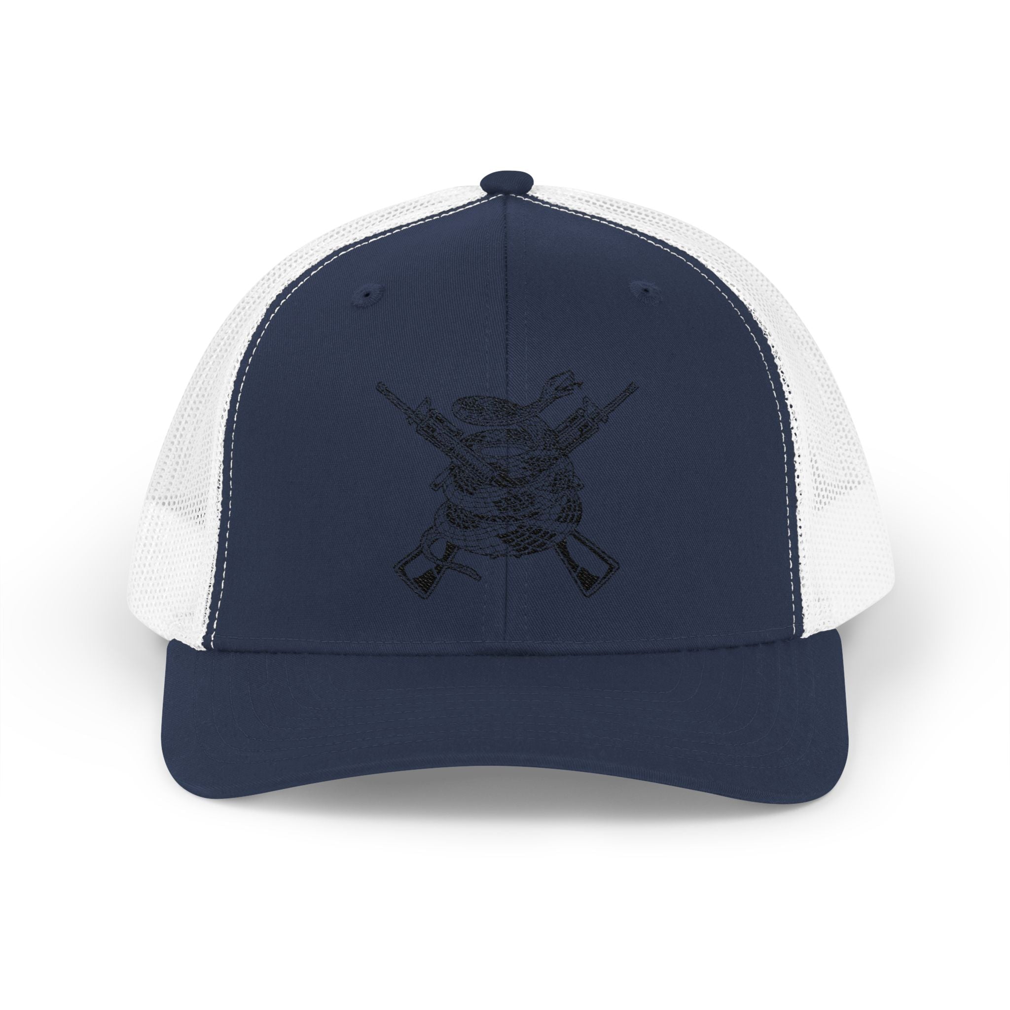 Snapback Cap, Crossed Rifles with Snake Design