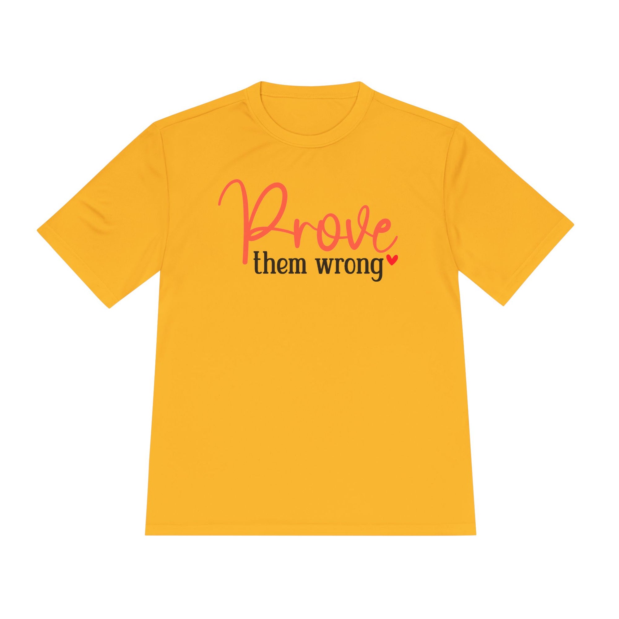 Moisture Wicking Tee - Prove them wrong, Inspirational Workout Shirt, Unisex Gym Top, Motivational Exercise T-Shirt, Fitness Apparel