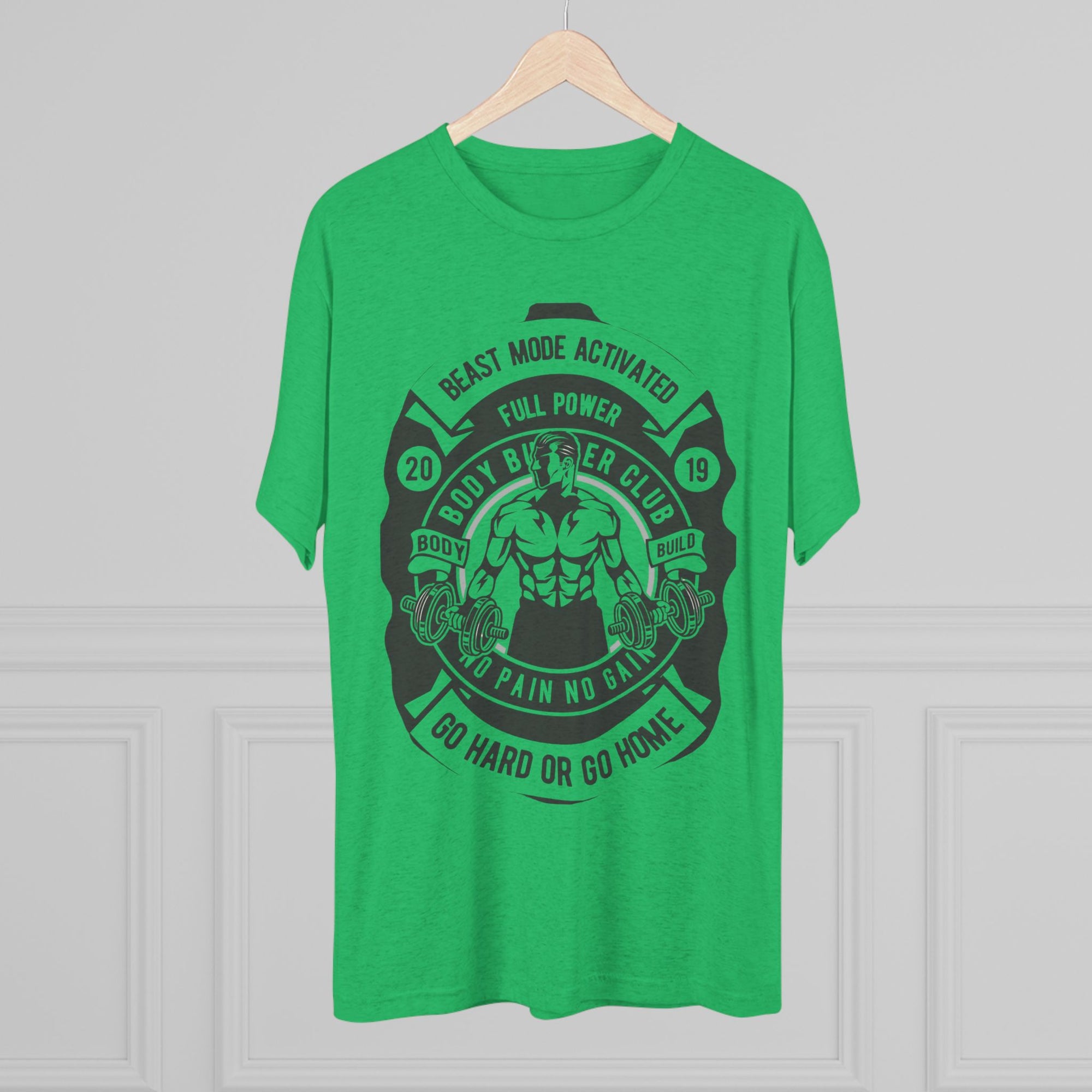 Beast Mode Activated Crew Tee | Gym Shirt, Fitness Apparel, Body Builder Gift, Workout Top, No Pain No Gain Tee