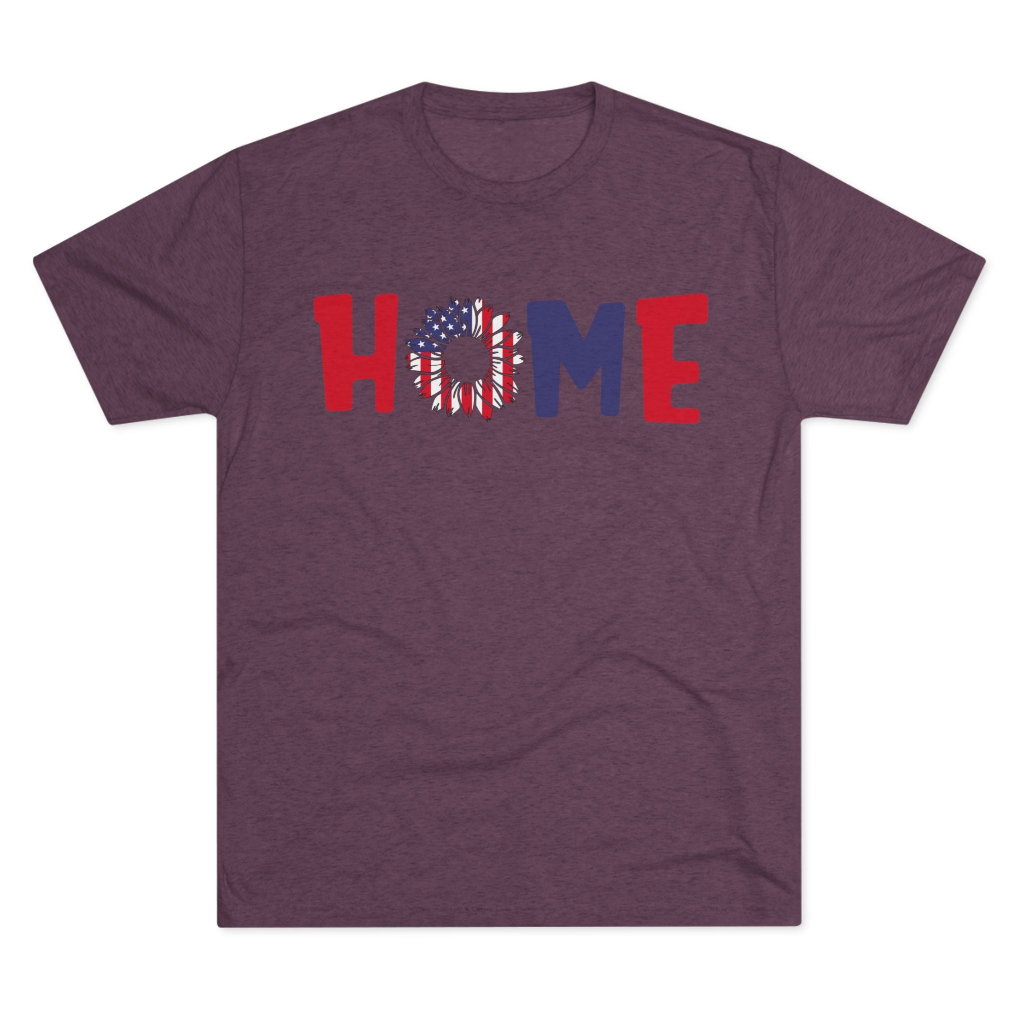 Graphic Tee Home in Red White and Blue Unisex Shirt