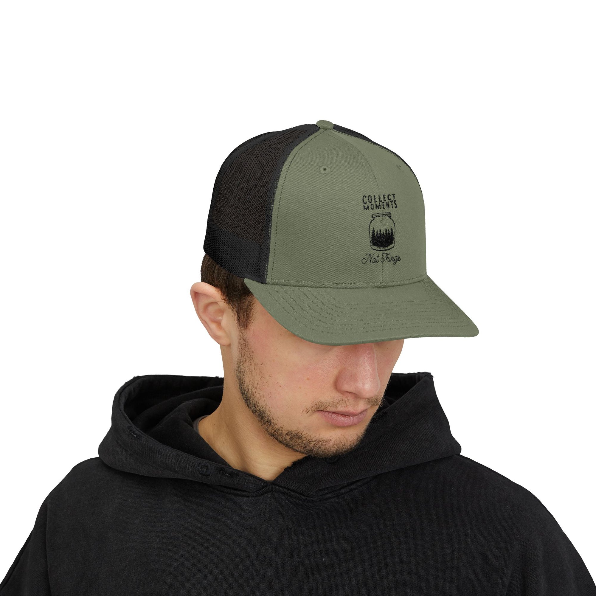 Collect Moments Snapback Trucker Cap, Outdoor Hat, Gift for Him, Adjustable Cap, Adventure Cap, Festival Wear, Nature Lover Gift