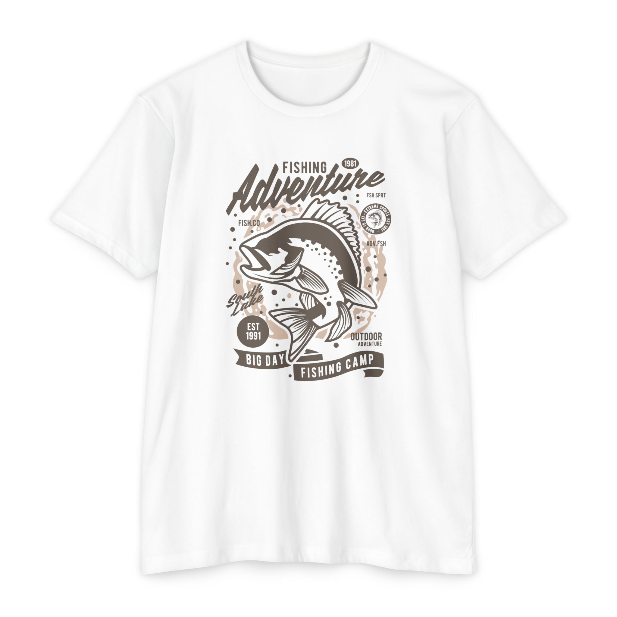 Fishing Adventure T-Shirt | Retro Fishing Tee, Outdoor Enthusiast Shirt, Father's Day Gift, Camp Apparel, Fishing Camp Style