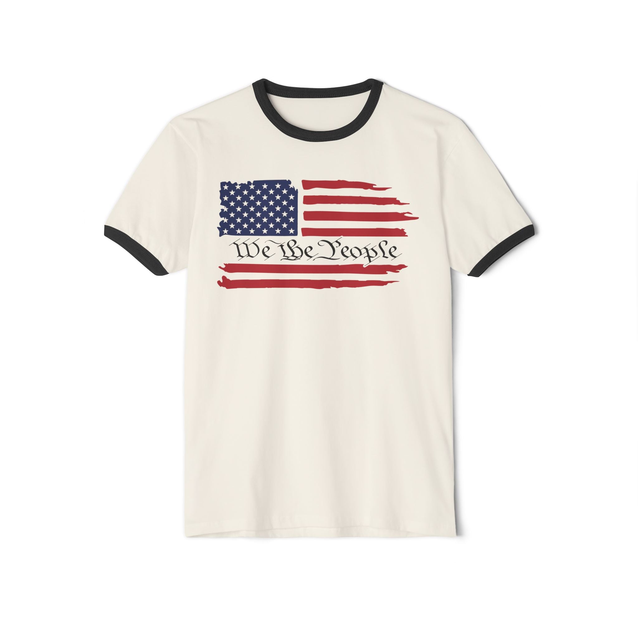 American Flag Ringer T-Shirt