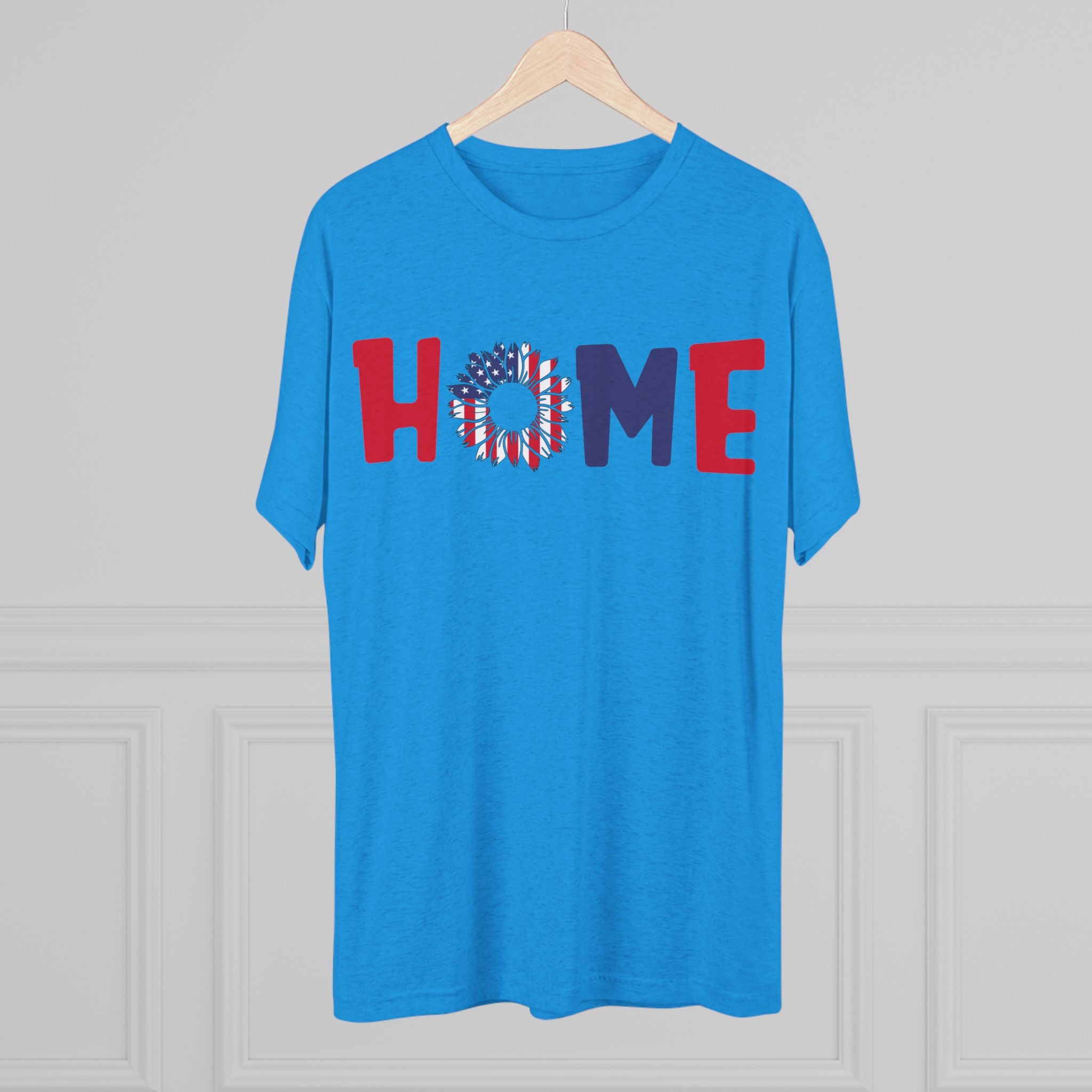 Graphic Tee Home in Red White and Blue Unisex Shirt