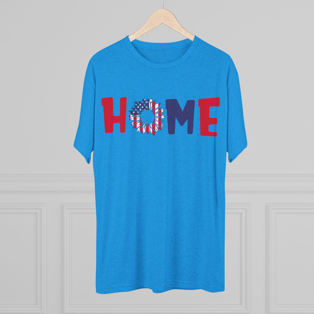 Graphic Tee Home in Red White and Blue Unisex Shirt