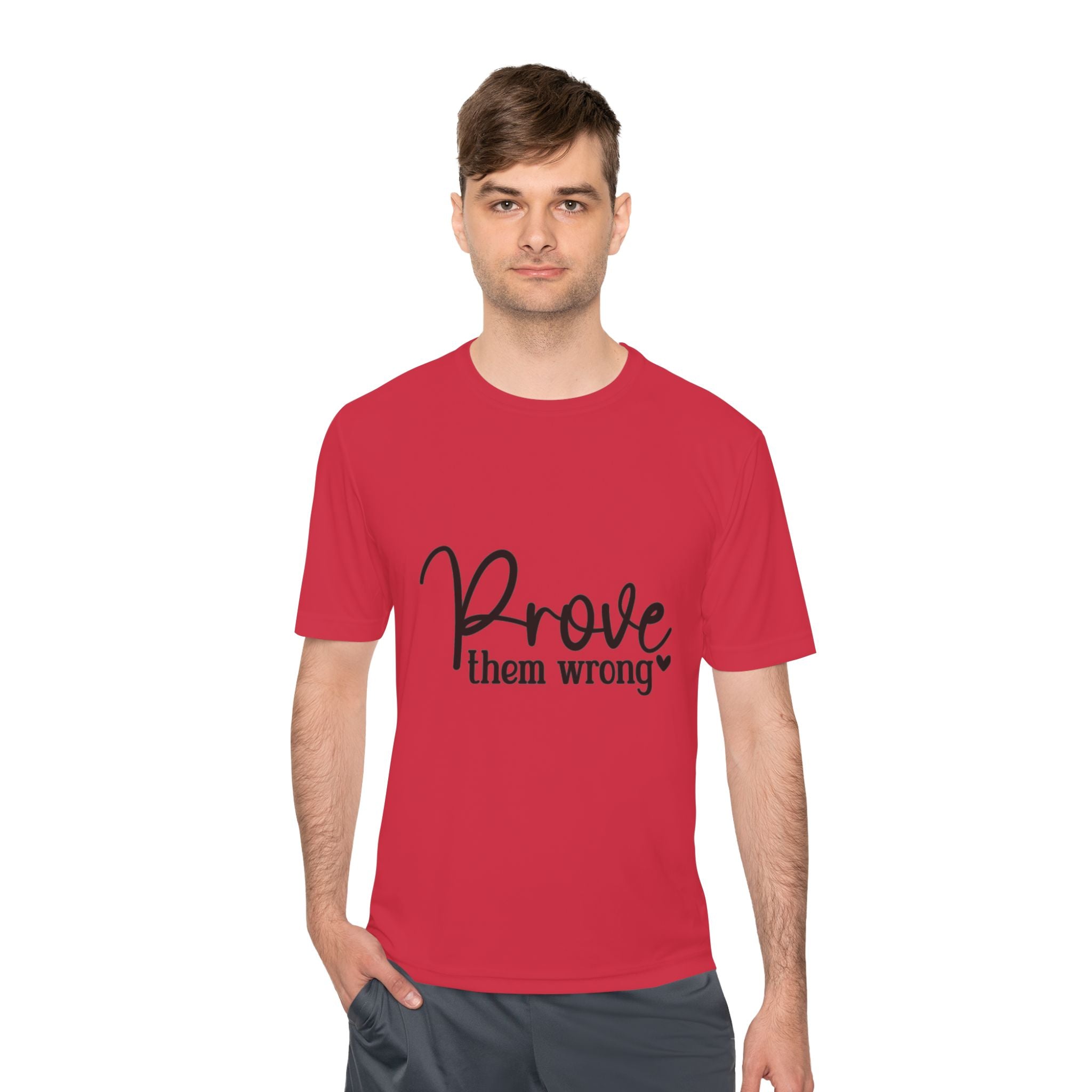 Moisture Wicking Tee - Prove them wrong, Inspirational Workout Shirt, Unisex Gym Top, Motivational Exercise T-Shirt, Fitness Apparel