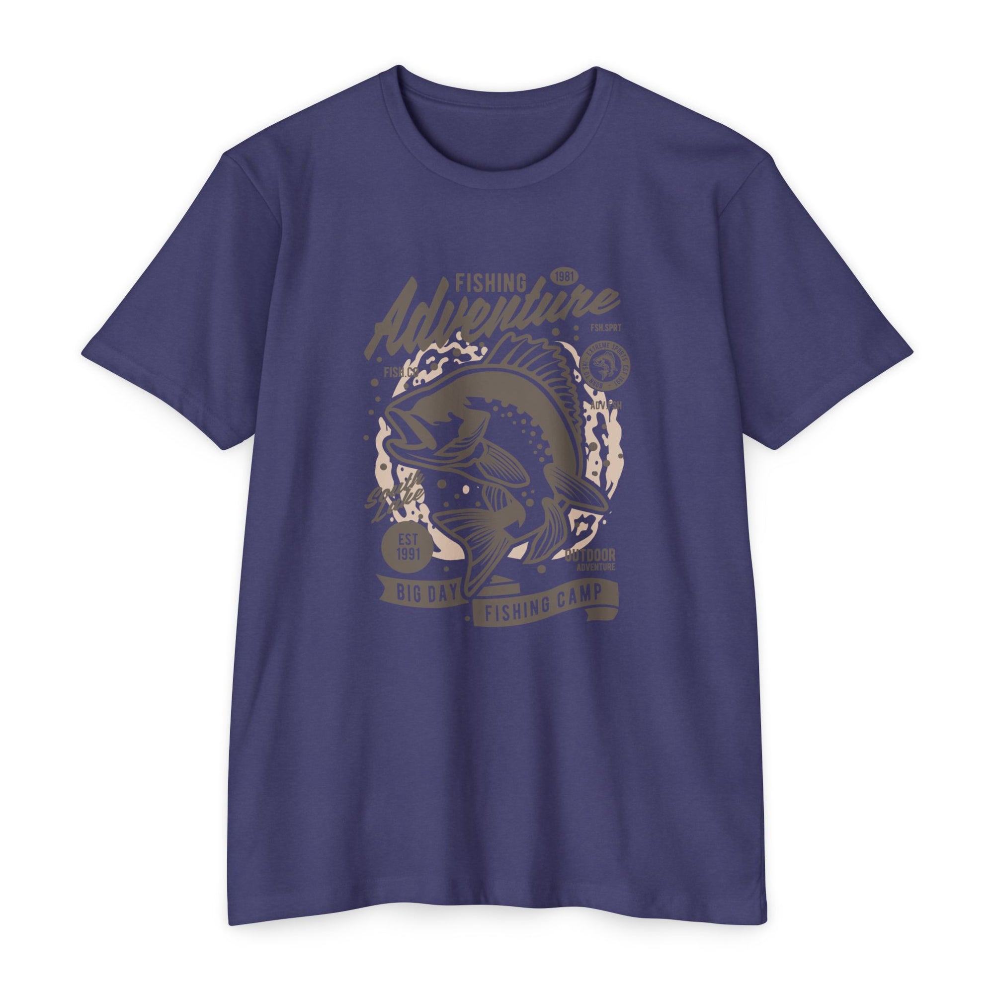 Fishing Adventure T-Shirt | Retro Fishing Tee, Outdoor Enthusiast Shirt, Father's Day Gift, Camp Apparel, Fishing Camp Style