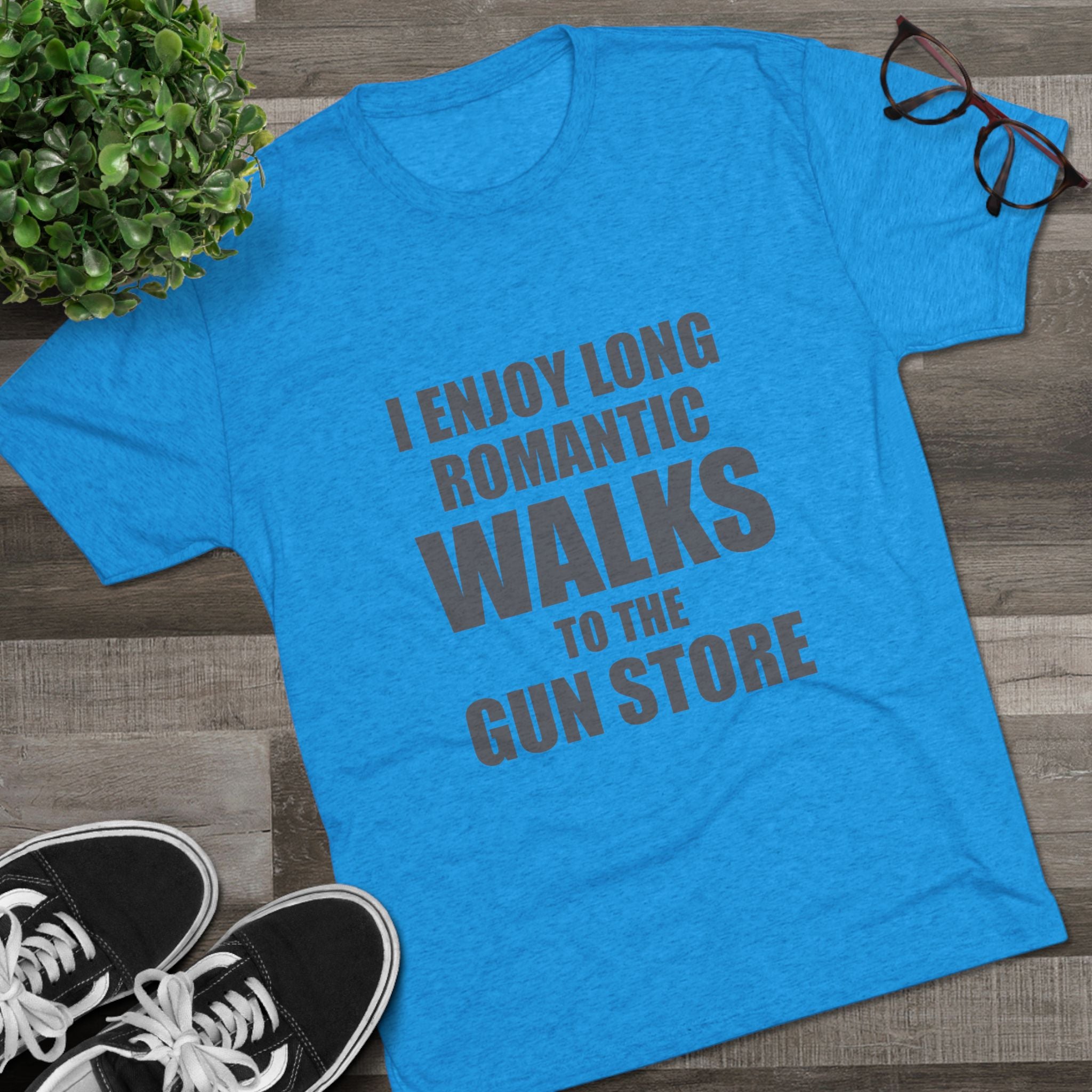 Gun Lover's Tri-Blend Tee - Romantic Walks Design