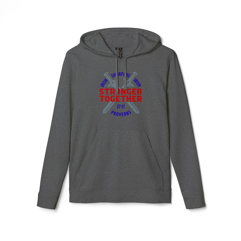 Iron Sharpens Iron Hoodie, Unisex Fleece Pullover, Motivational Sweatshirt, Inspirational Jumper, Workout Clothing, Fitness Apparel