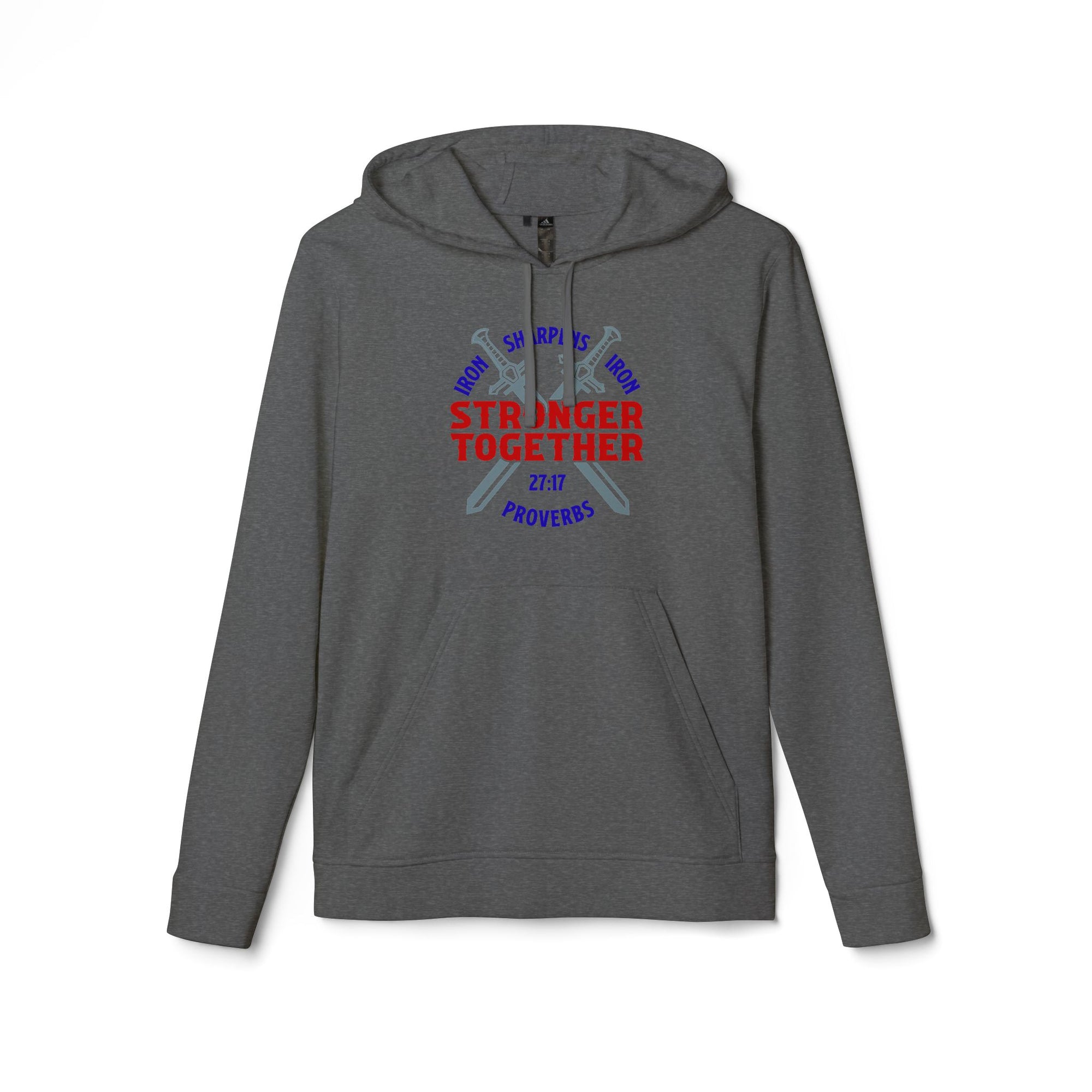 Iron Sharpens Iron Hoodie, Unisex Fleece Pullover, Motivational Sweatshirt, Inspirational Jumper, Workout Clothing, Fitness Apparel