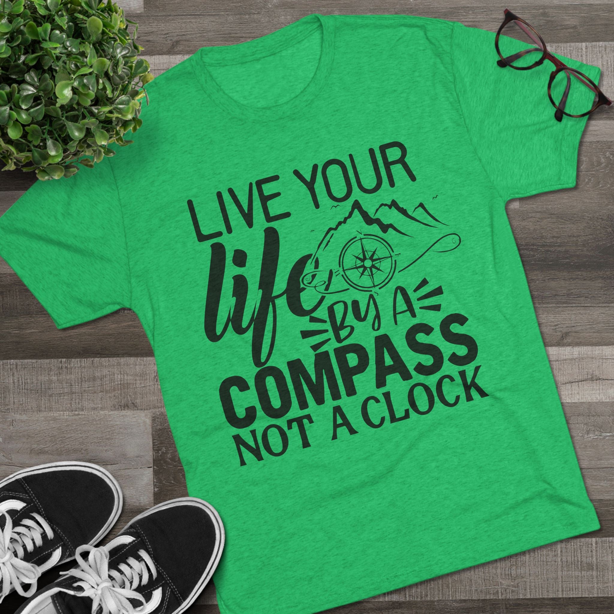 Adventures Await Tri-Blend Tee | Wanderlust Shirt, Travel Gift, Nature Lover Tee, Outdoor Adventure Shirt, Inspirational T-Shirt