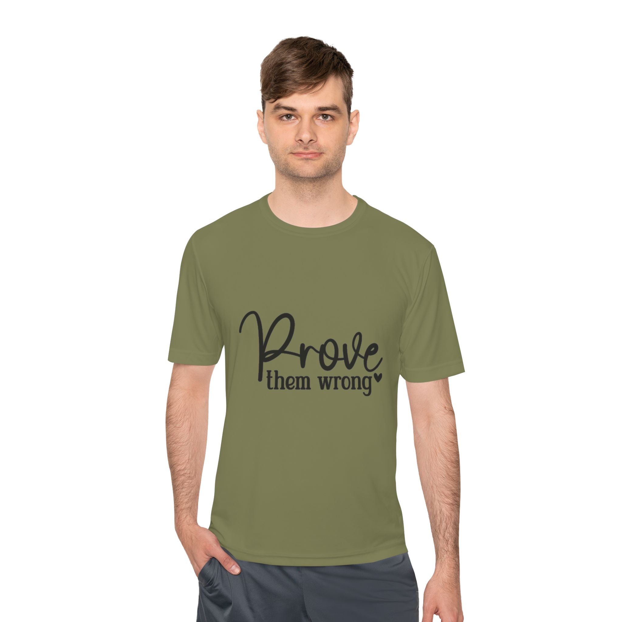 Moisture Wicking Tee - Prove them wrong, Inspirational Workout Shirt, Unisex Gym Top, Motivational Exercise T-Shirt, Fitness Apparel