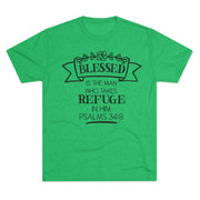 Christian Tee - Blessed is the man who takes refuge in Him