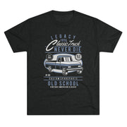 Vintage Classic Truck Tee - Unisex Tri-Blend Crew Neck
