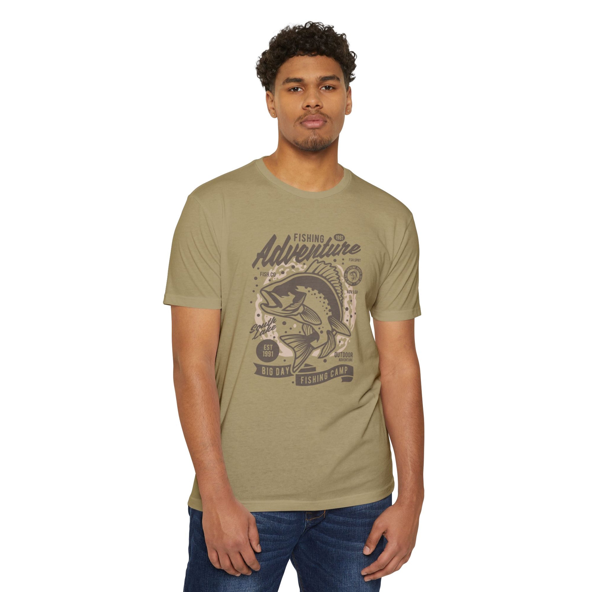 Fishing Adventure T-Shirt | Retro Fishing Tee, Outdoor Enthusiast Shirt, Father's Day Gift, Camp Apparel, Fishing Camp Style