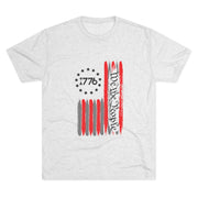 Patriotic Tee - We the People 1776 Flag Unisex Tri-Blend Crew Tee