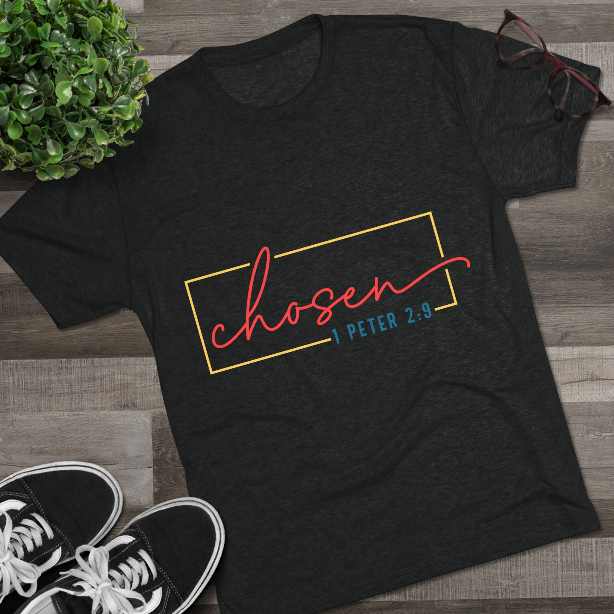 Faith-Inspired Unisex Tee, Chosen Comfort Shirt, Inspirational Crew T-Shirt, Casual Daily Wear, Gift for Believers