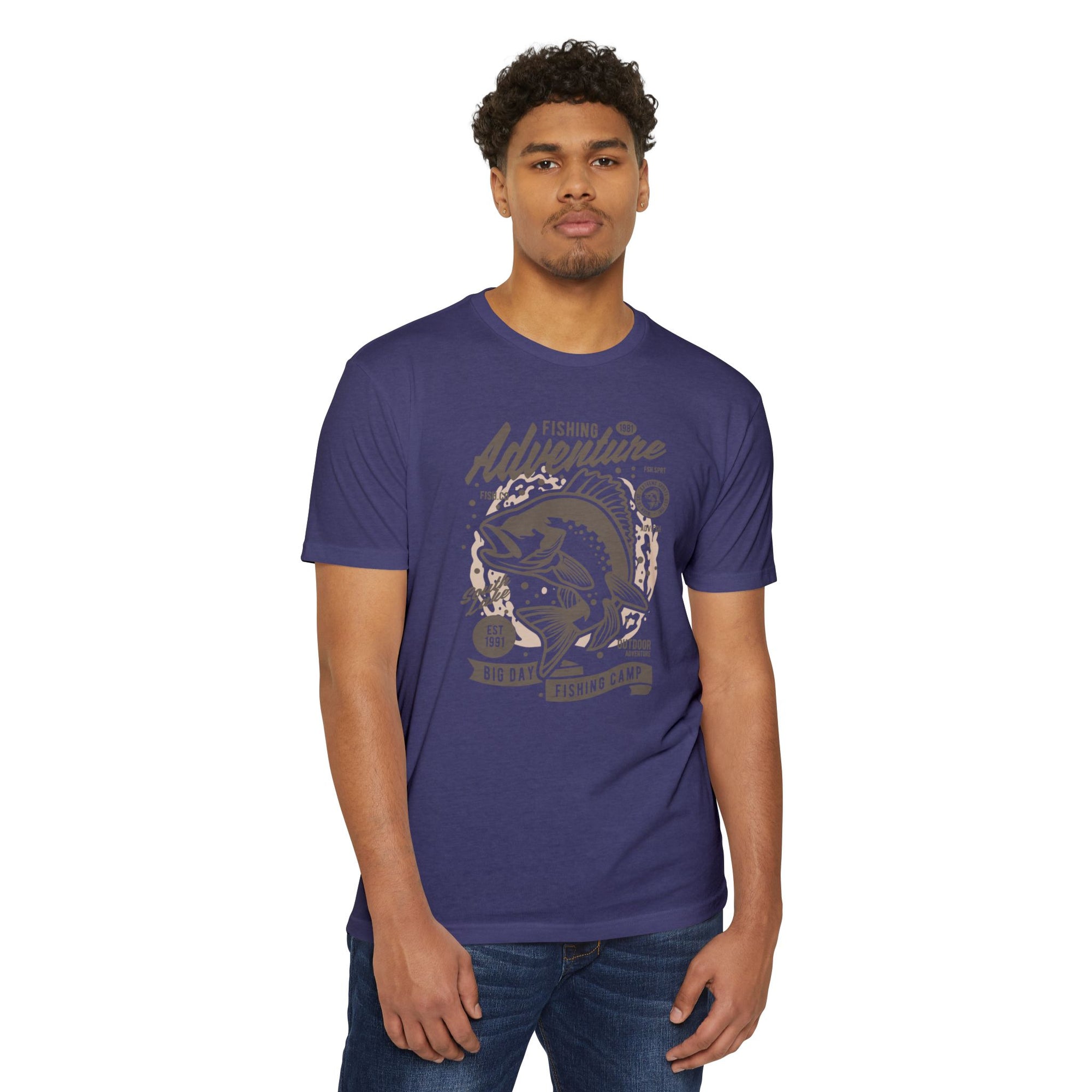 Fishing Adventure T-Shirt | Retro Fishing Tee, Outdoor Enthusiast Shirt, Father's Day Gift, Camp Apparel, Fishing Camp Style