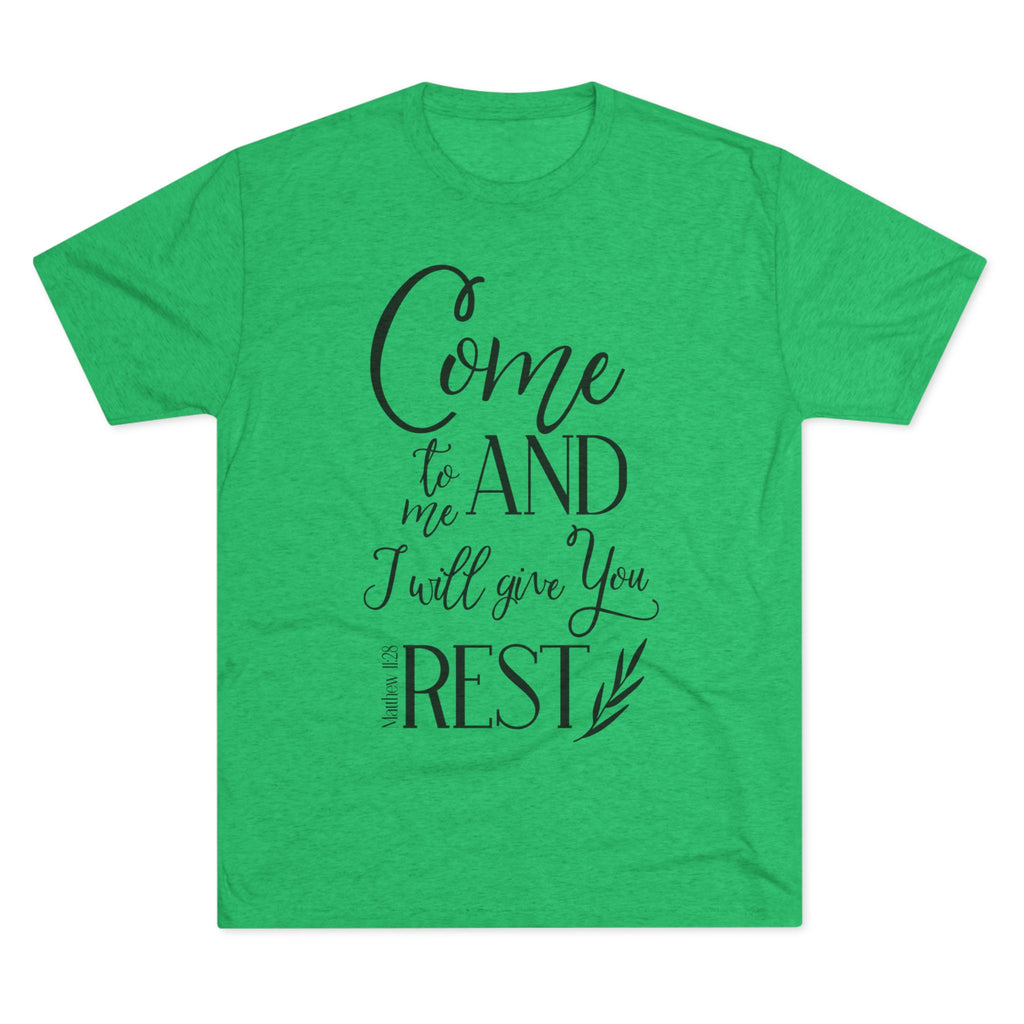 Crew Tee - 'Come to me and I will give you rest' T-Shirt