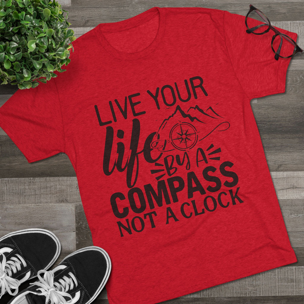 Adventures Await Tri-Blend Tee | Wanderlust Shirt, Travel Gift, Nature Lover Tee, Outdoor Adventure Shirt, Inspirational T-Shirt