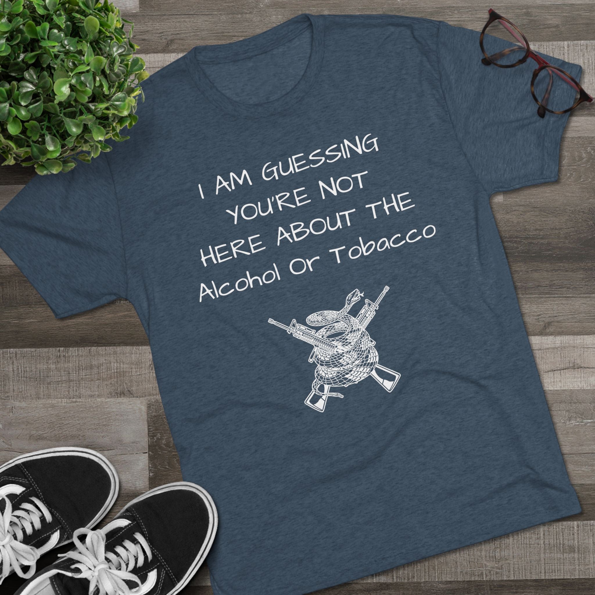 Tri-Blend Crew Tee - Alcohol or Tobacco Design