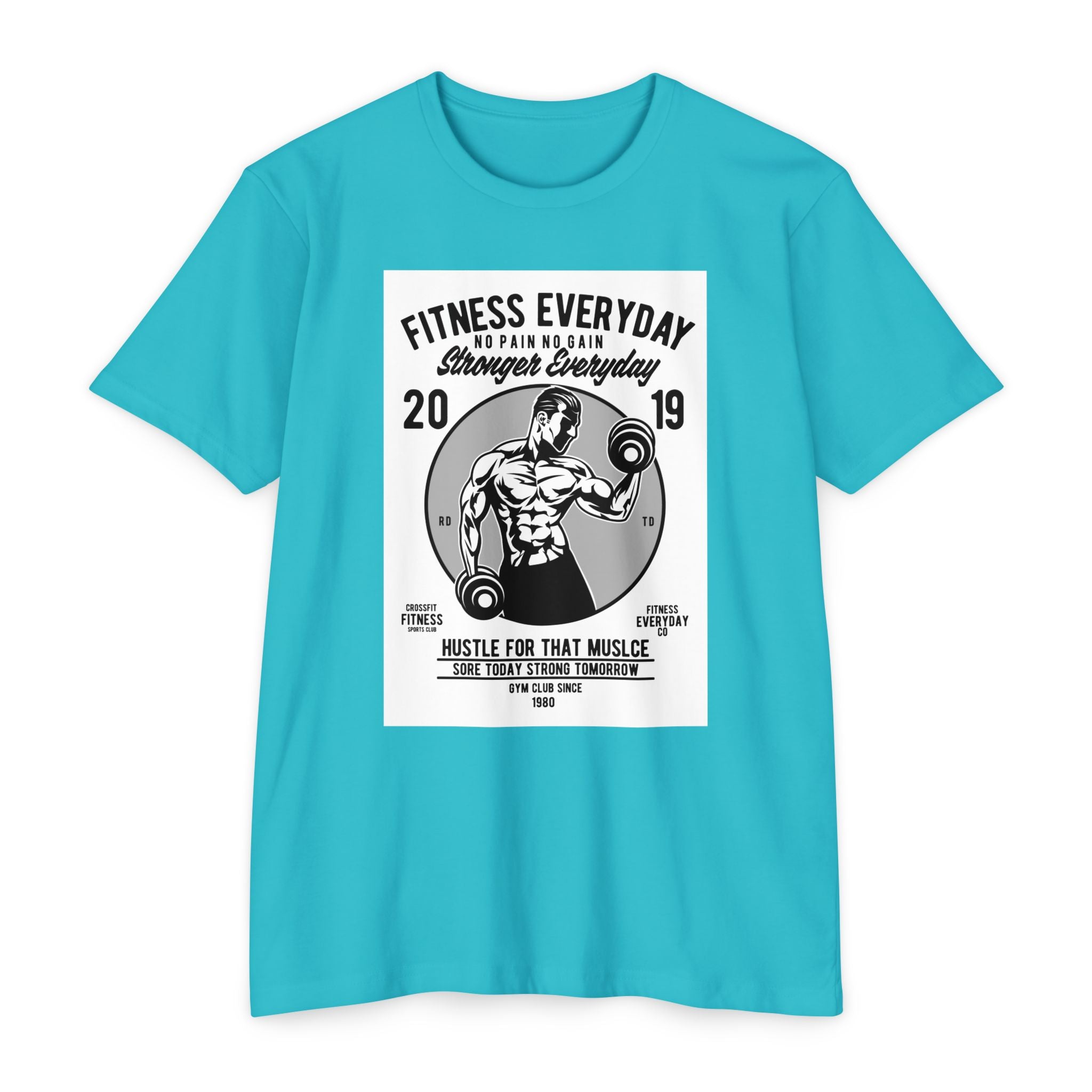 Fitness Everyday Unisex CVC Jersey T-shirt | Gym Shirt, Workout Tee, Fitness Apparel, Motivational Shirt, Gift for Him/Her