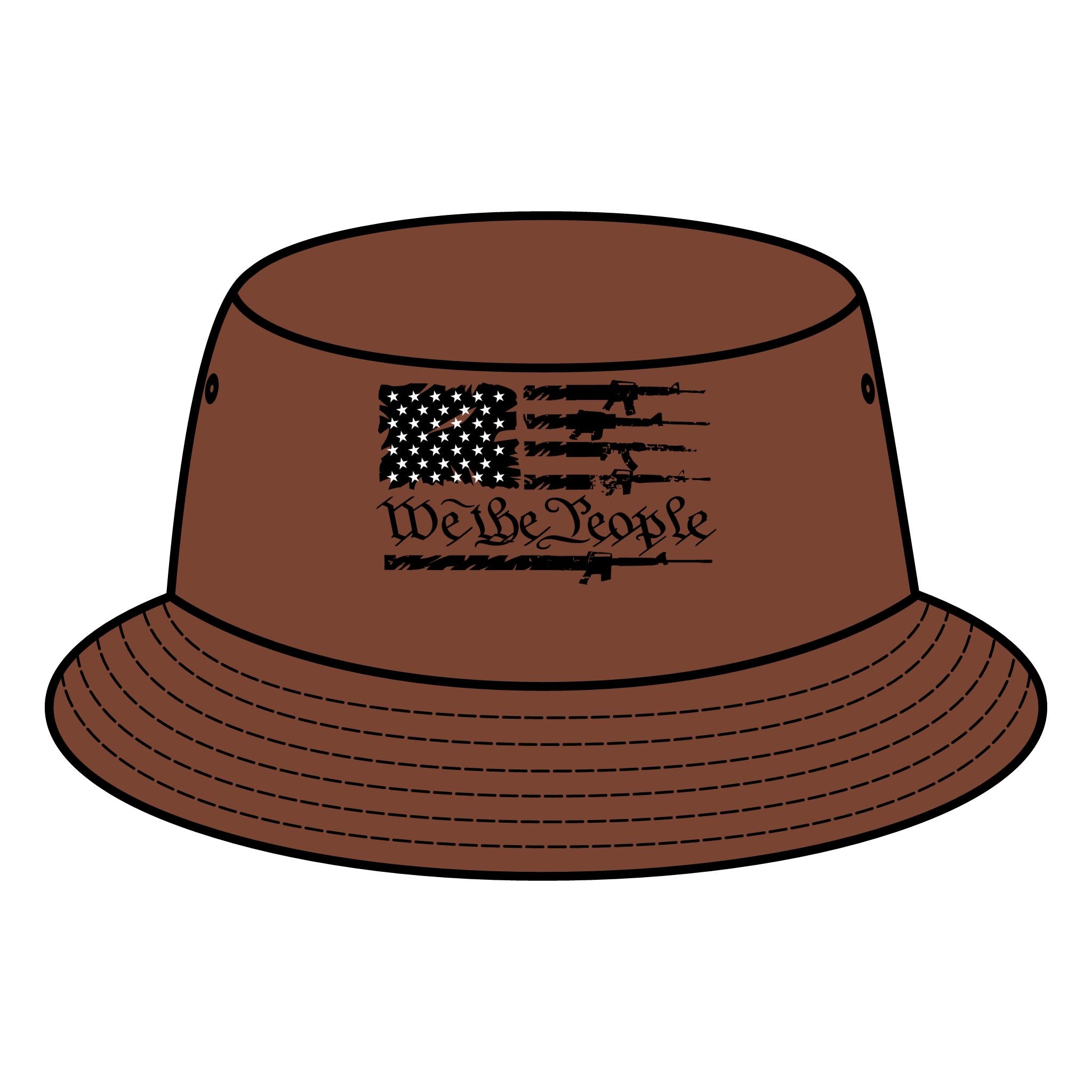 Bucket Hat American Flag We the People Patriotic