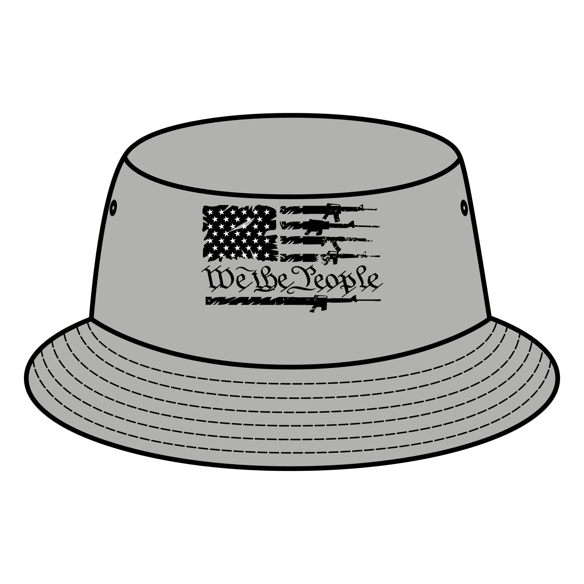 Bucket Hat American Flag We the People Patriotic