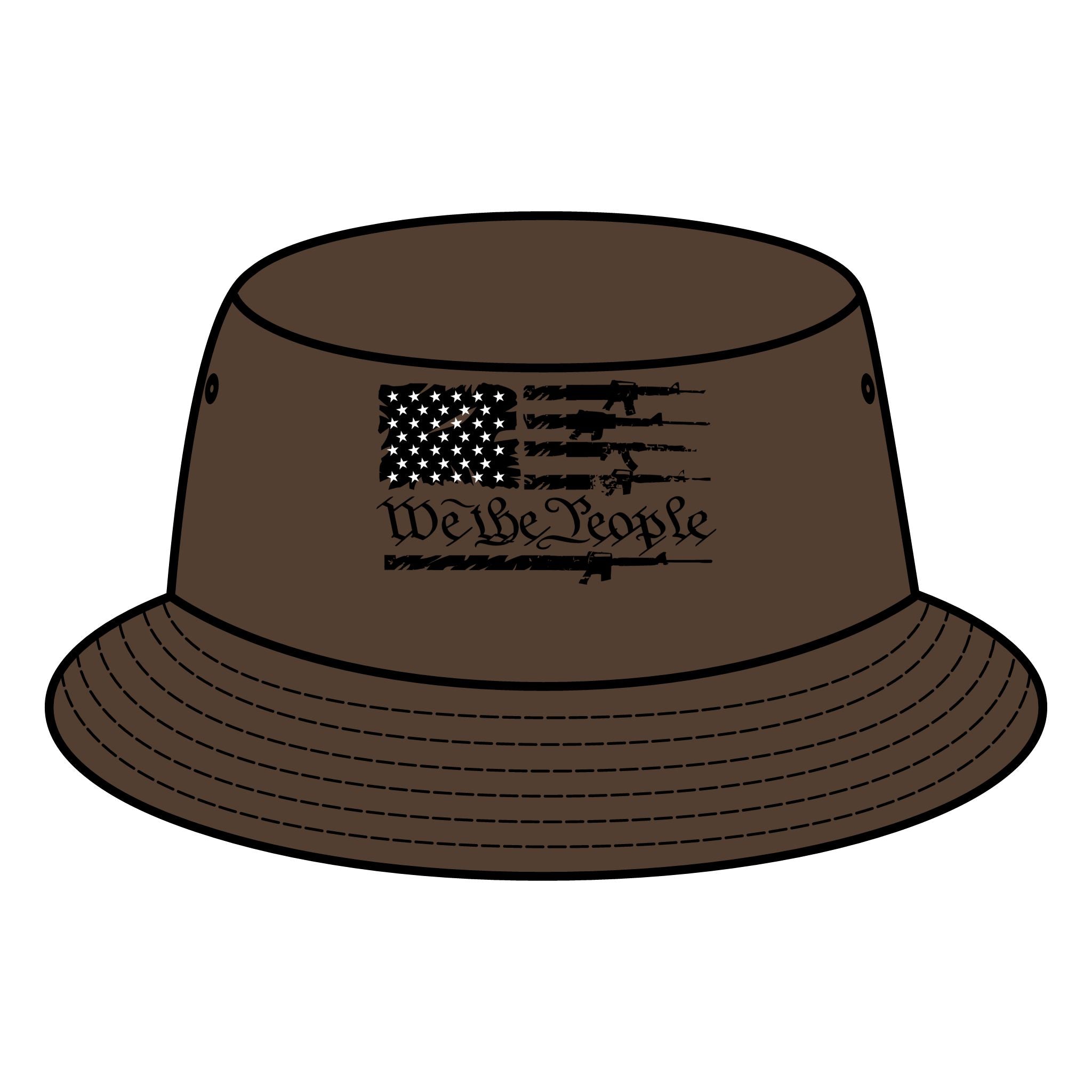 Bucket Hat American Flag We the People Patriotic