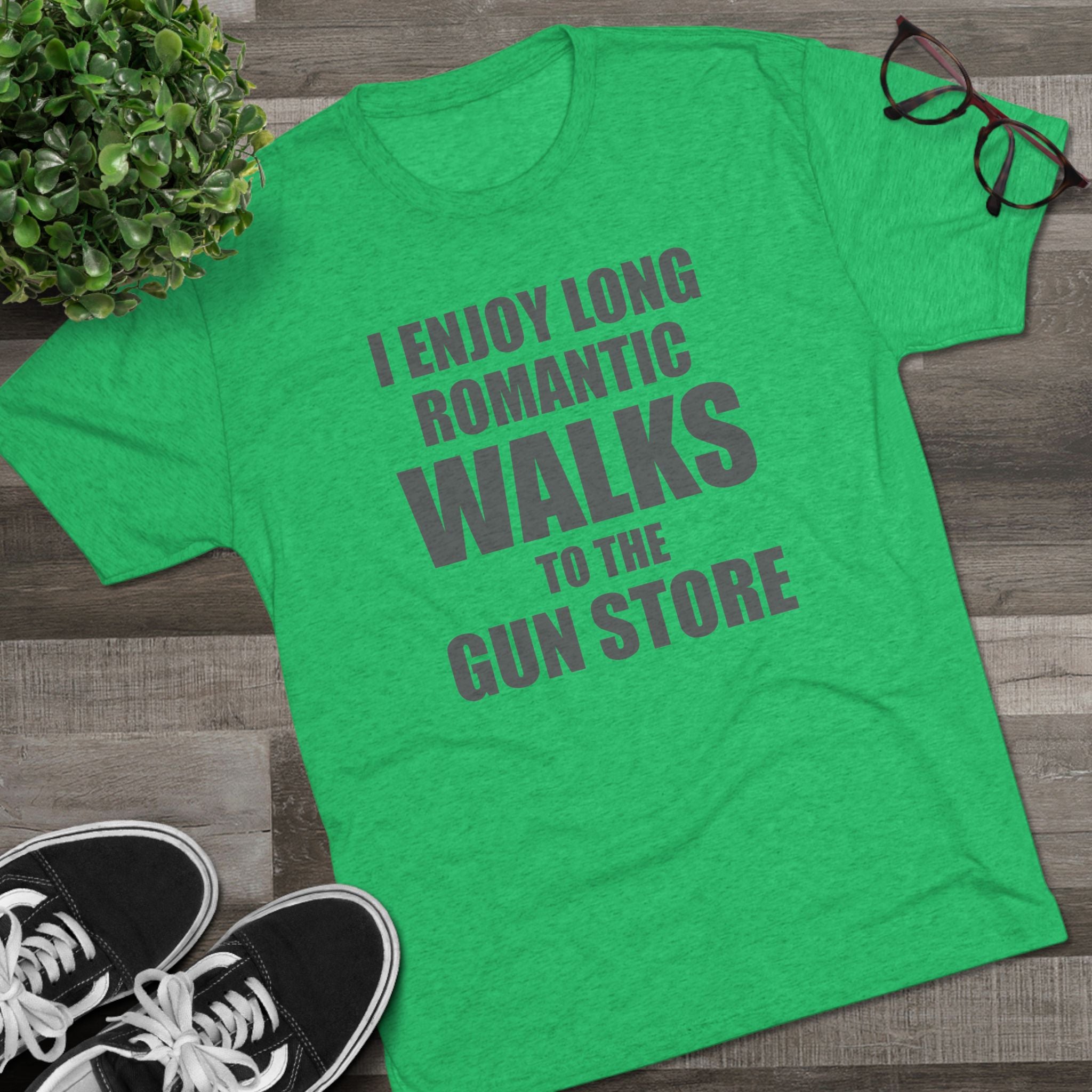 Gun Lover's Tri-Blend Tee - Romantic Walks Design