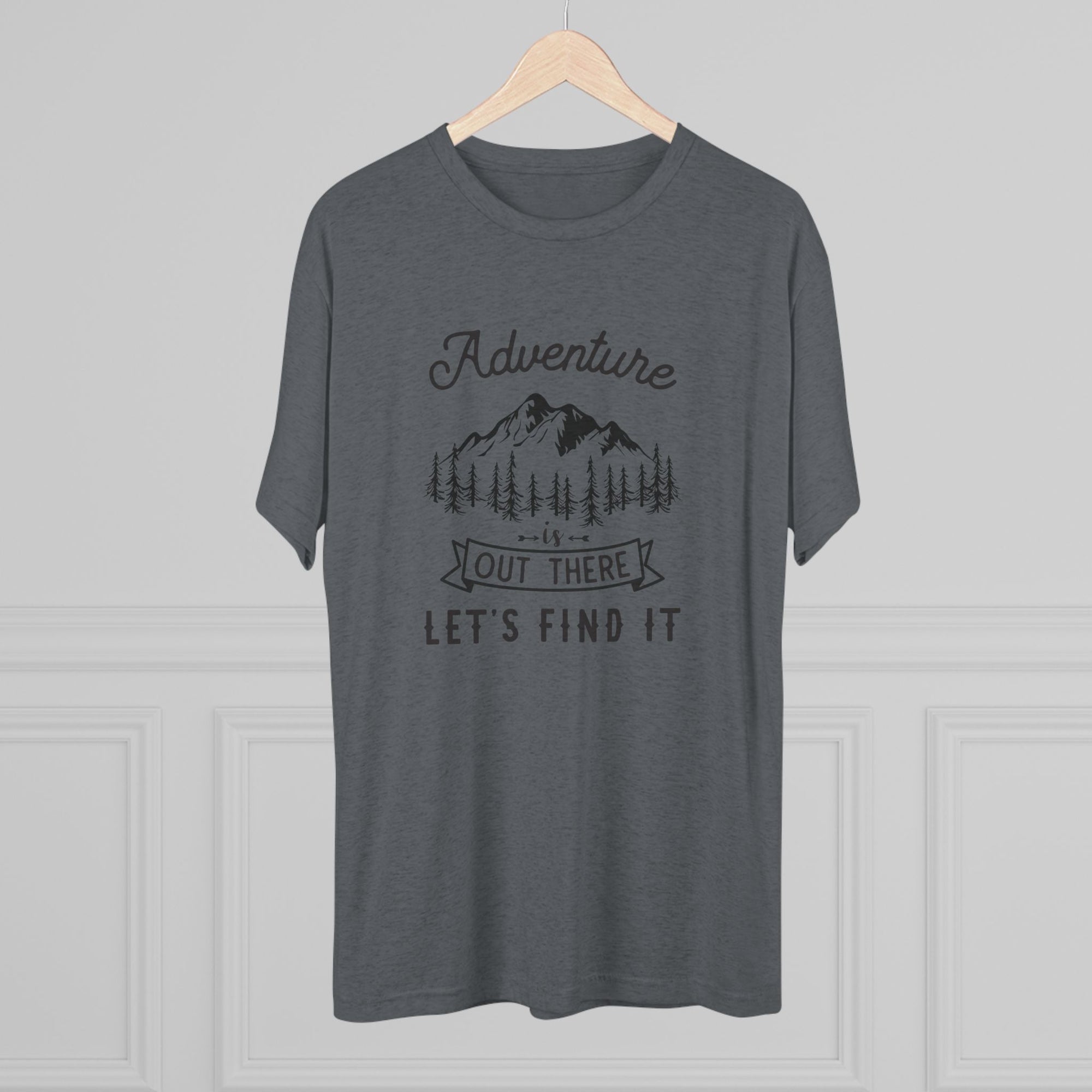 Camping Adventure Tri-Blend Tee - Out There Let's Find It