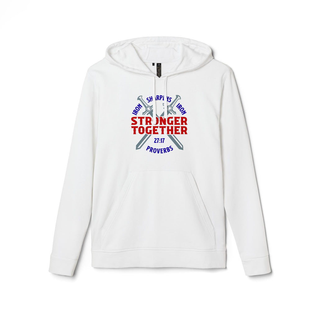 Iron Sharpens Iron Hoodie, Unisex Fleece Pullover, Motivational Sweatshirt, Inspirational Jumper, Workout Clothing, Fitness Apparel
