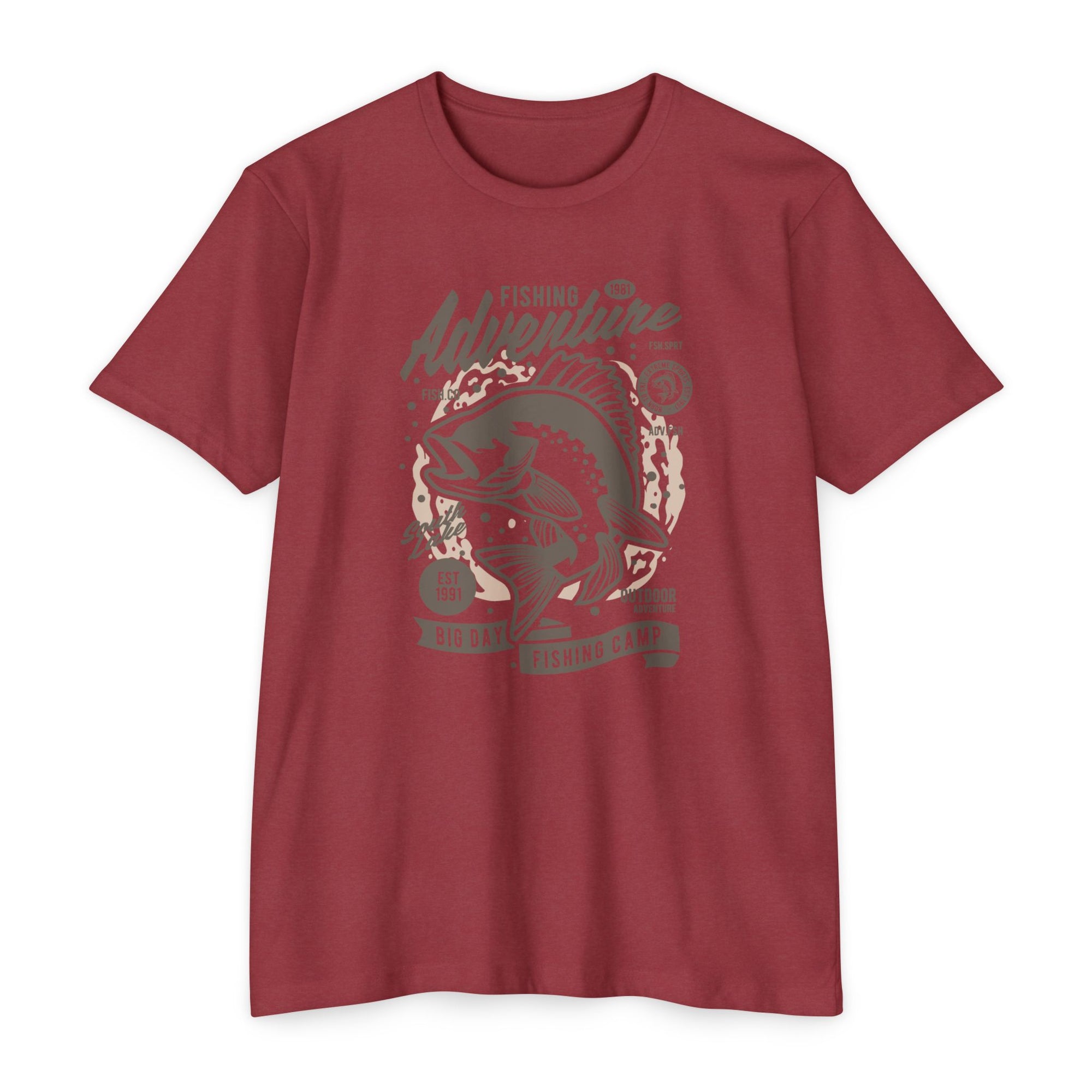 Fishing Adventure T-Shirt | Retro Fishing Tee, Outdoor Enthusiast Shirt, Father's Day Gift, Camp Apparel, Fishing Camp Style