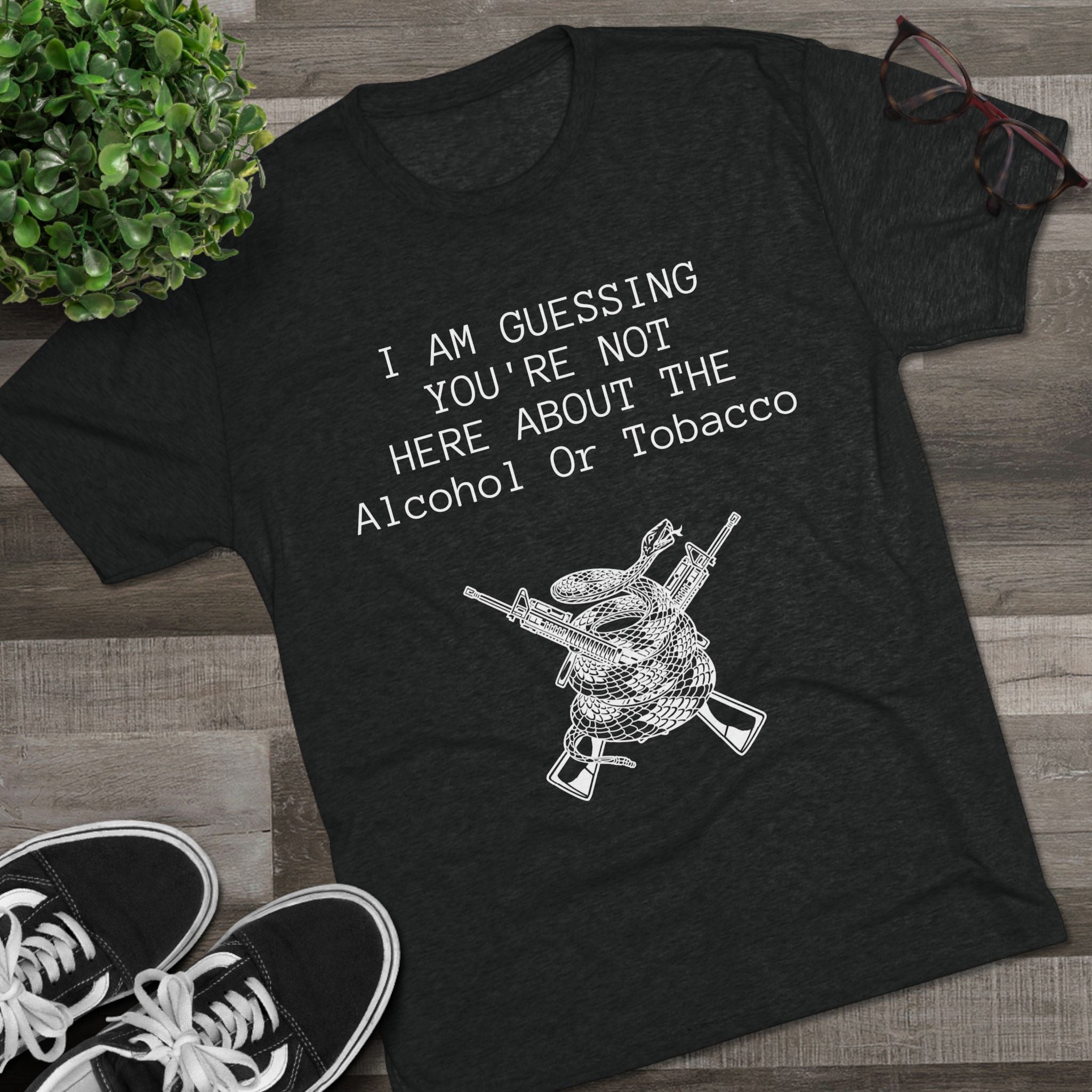 Tri-Blend Crew Tee - Alcohol or Tobacco Design