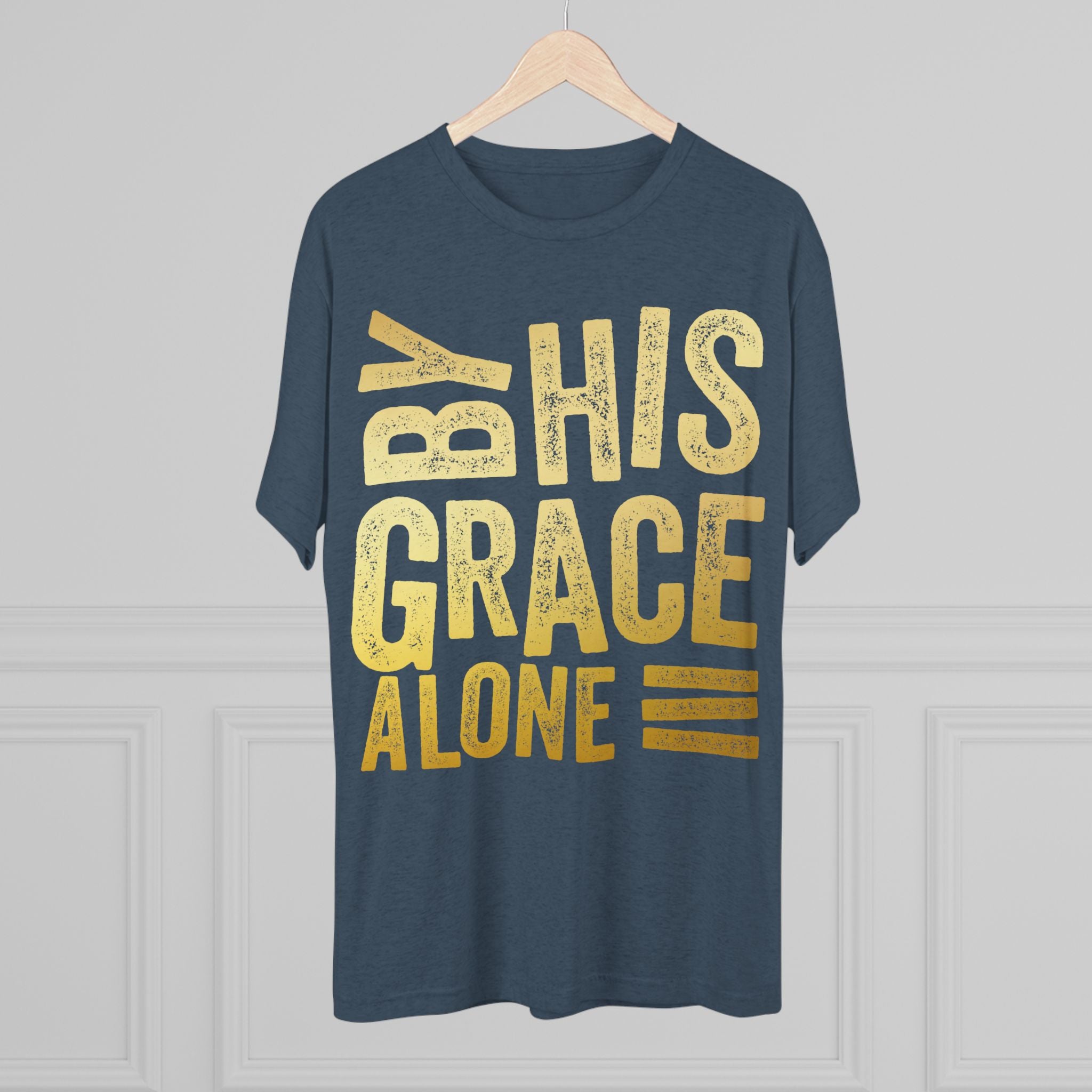 Unisex Tri-Blend Crew Tee - 'By His Grace Alone' Inspirational T-Shirt, Faith-Based Apparel, Christian Gift, Casual Everyday Wear, [...]