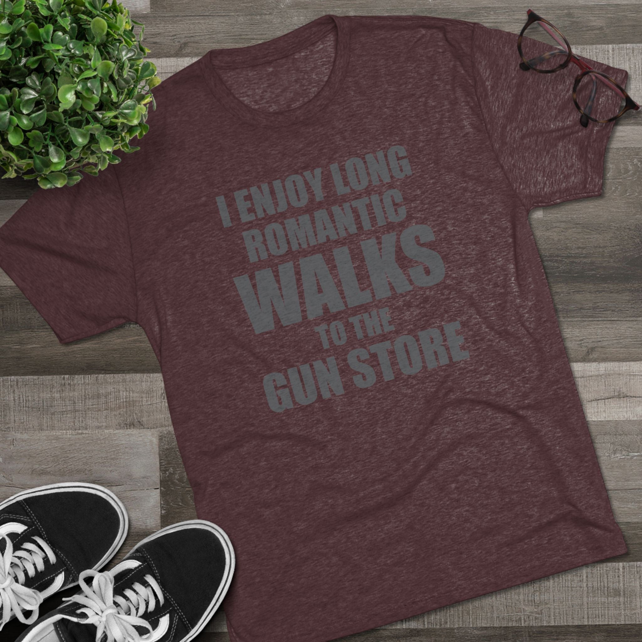Gun Lover's Tri-Blend Tee - Romantic Walks Design
