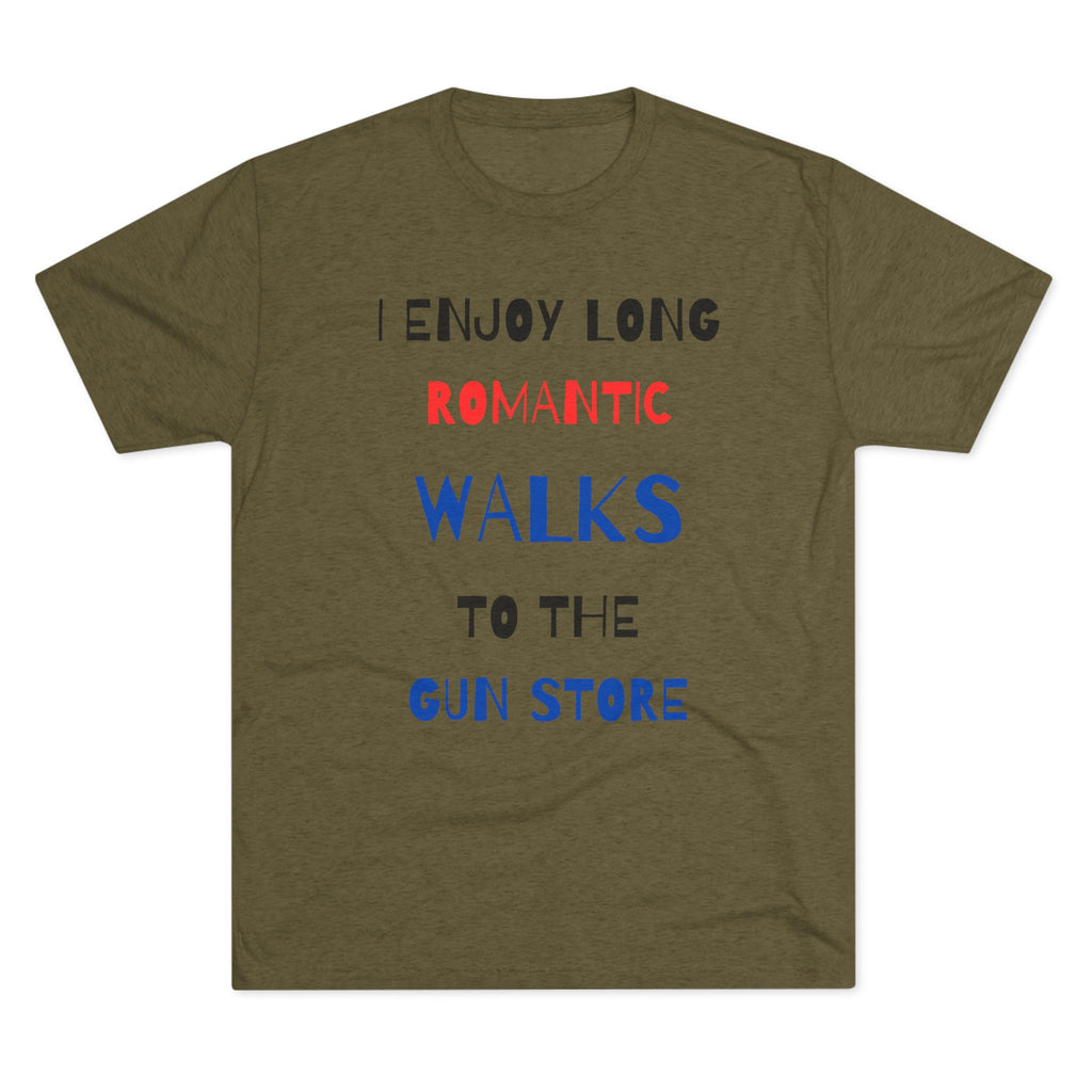 Gun Lover's Tri-Blend Tee - Romantic Walks Design