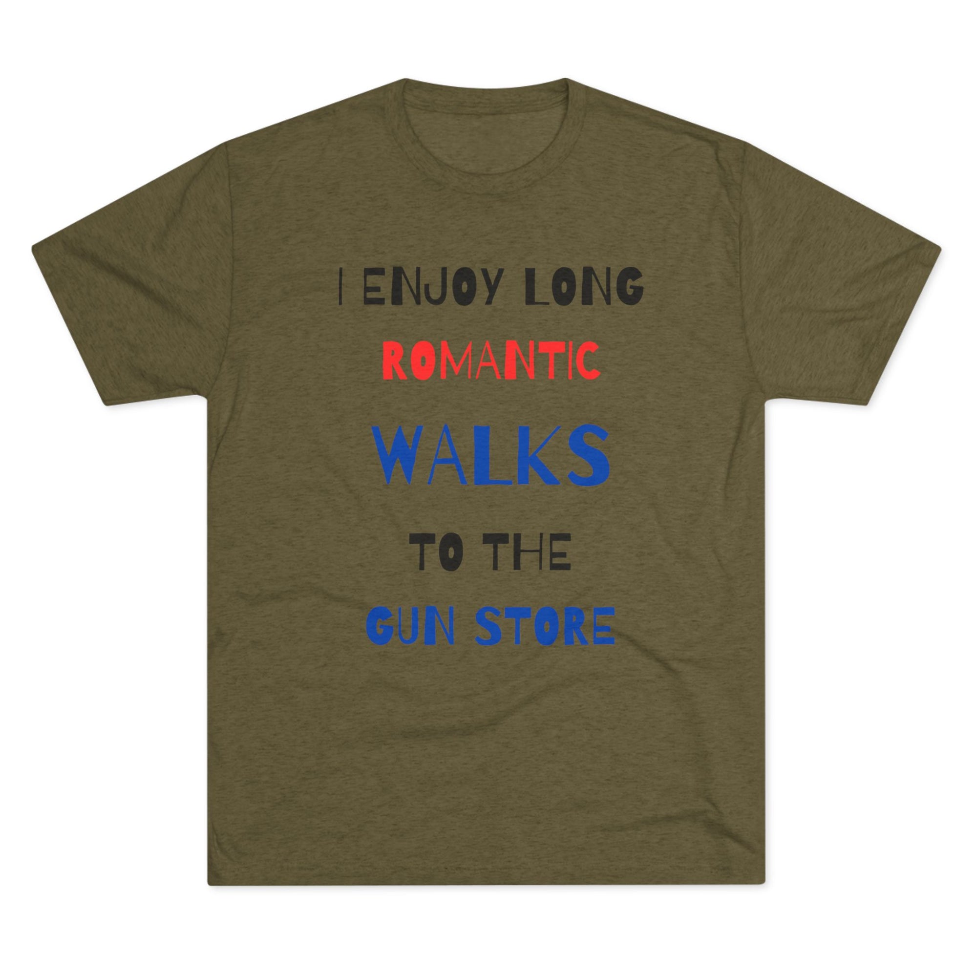 Gun Lover's Tri-Blend Tee - Romantic Walks Design